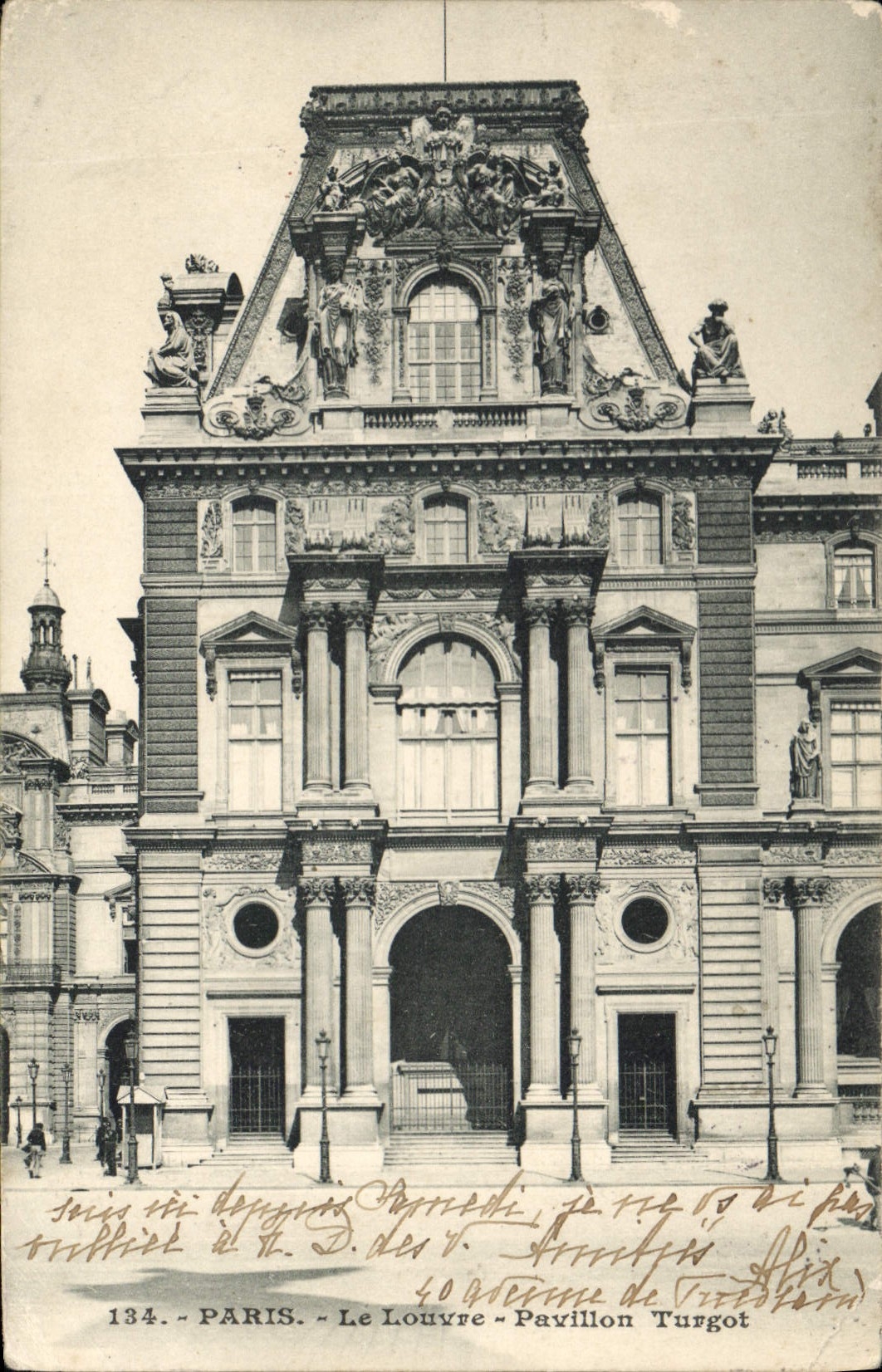 CPA Paris Le Louvre Pavillon Turgot