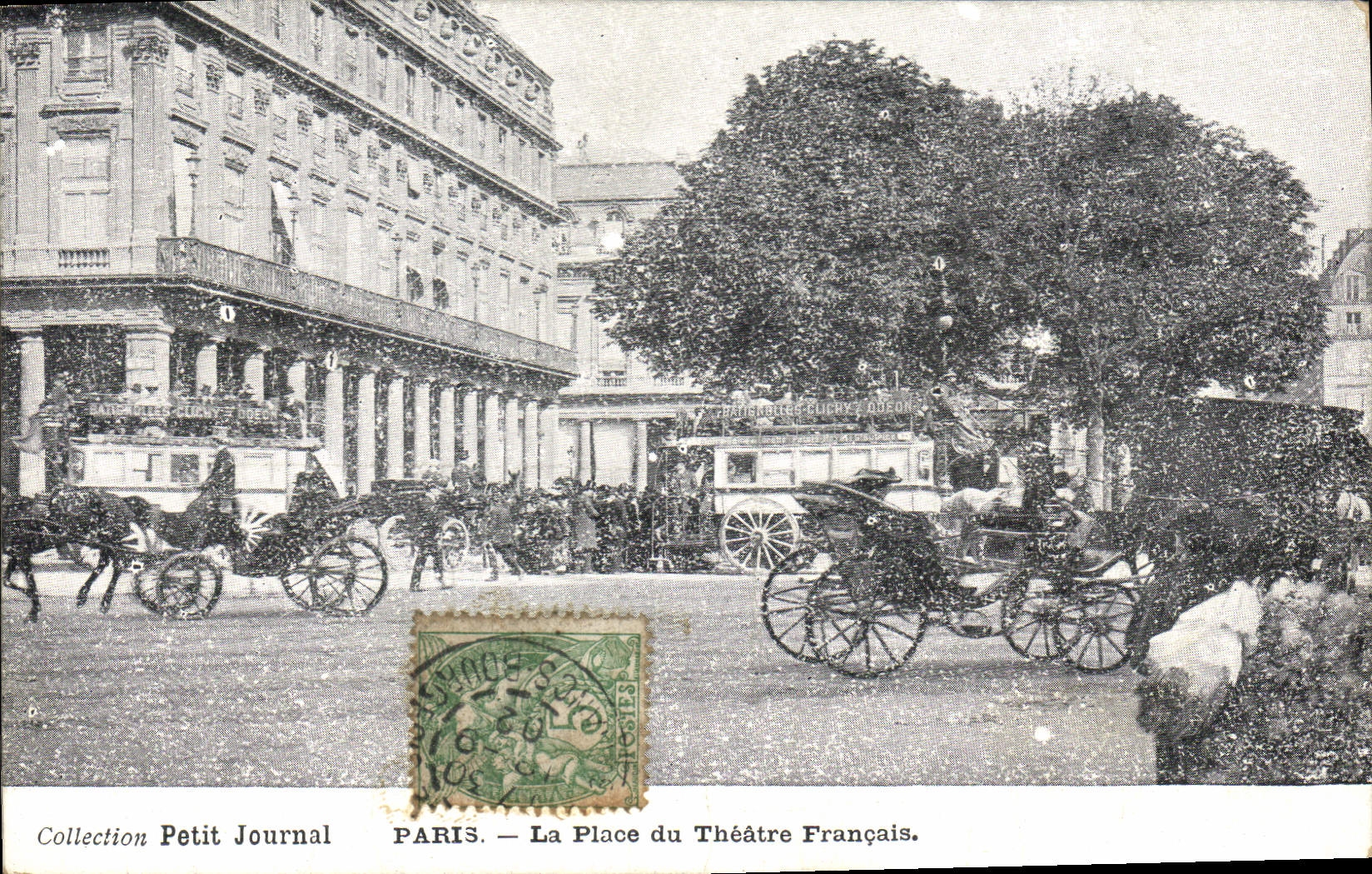 CPA Paris Petit Journal La Place du Theatre Francais