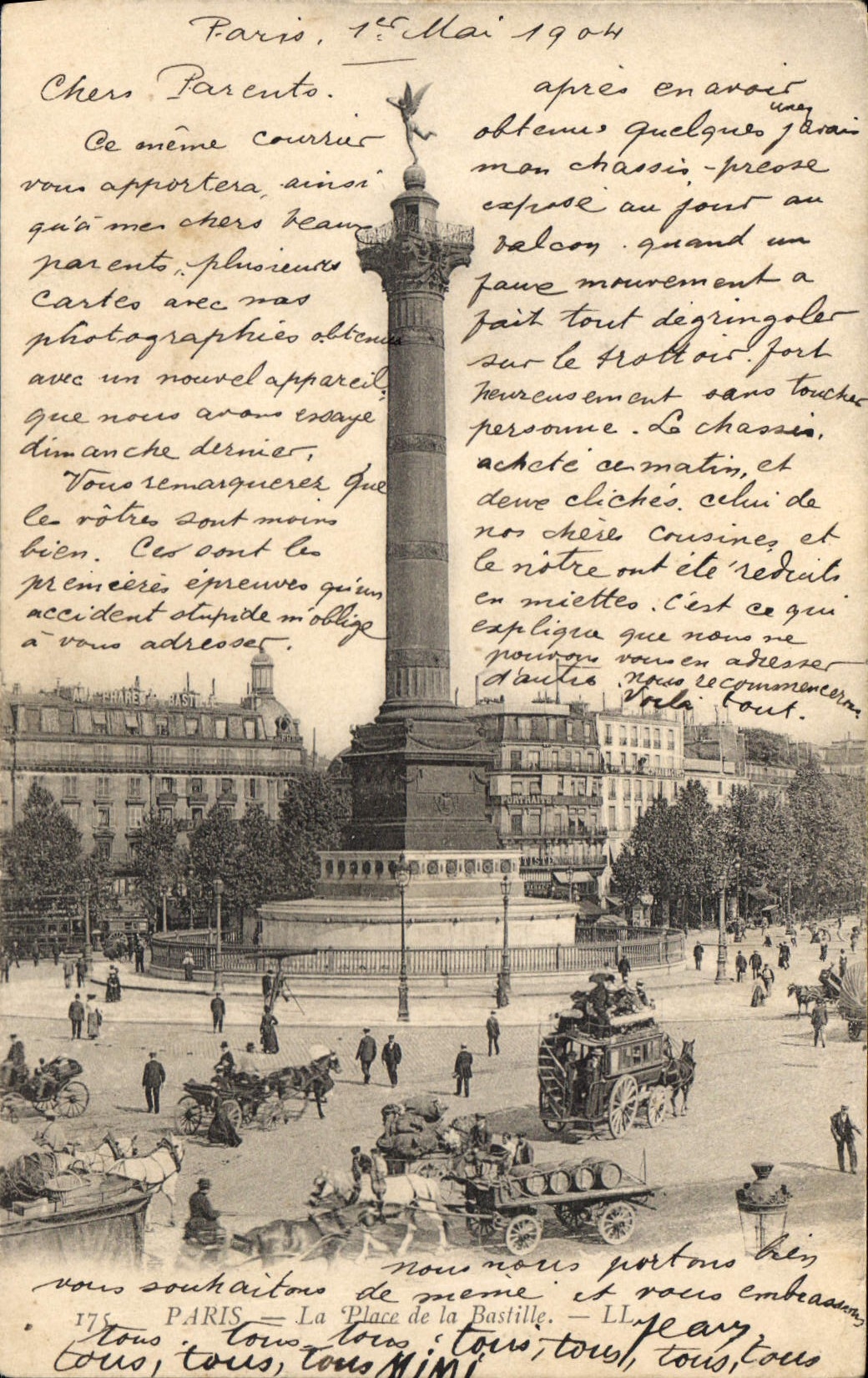 CPA Paris Place de la Bastille