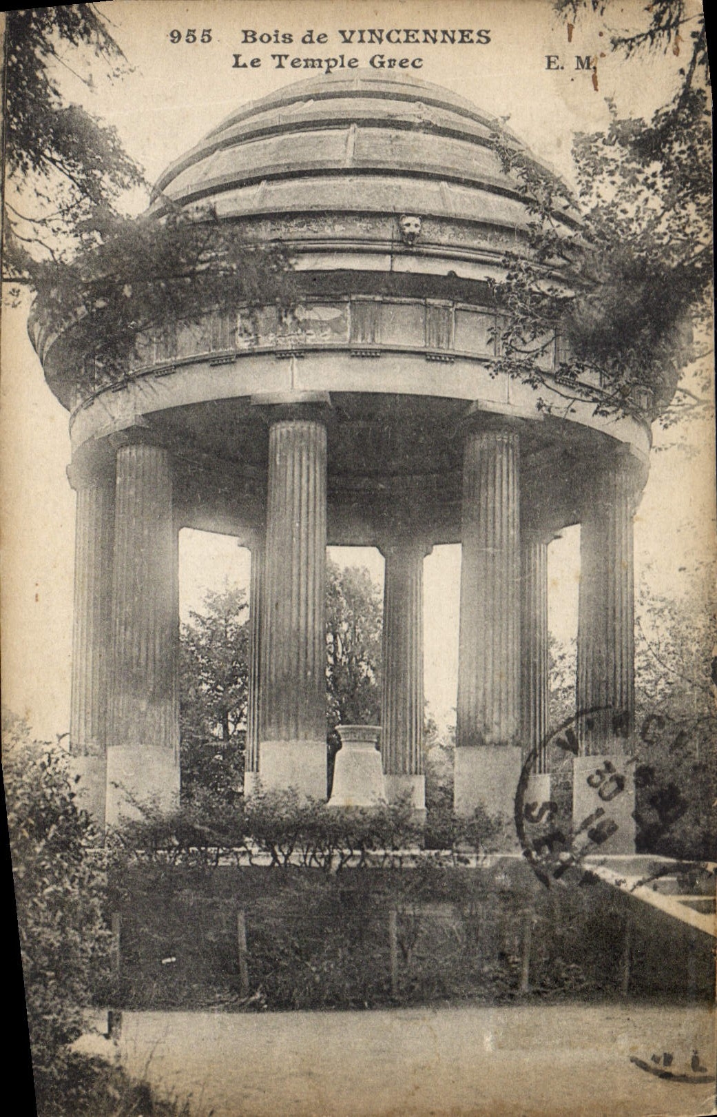 CPA Bois de Vincennes Le Temple Grec