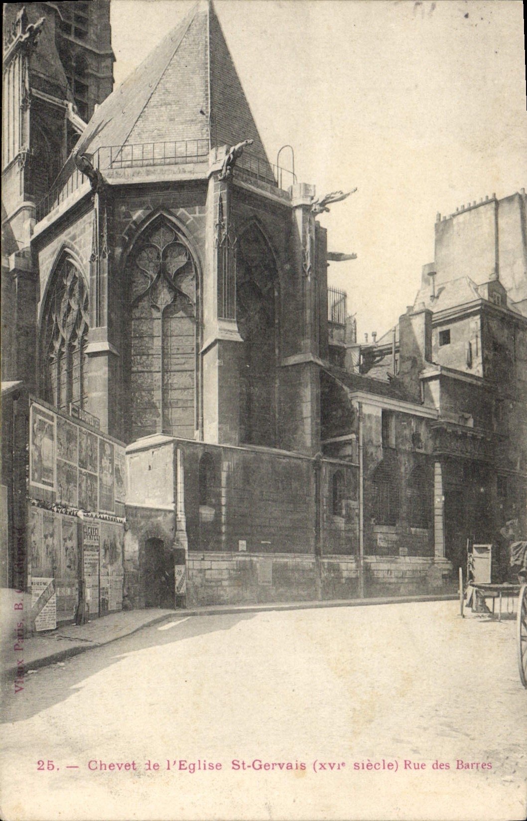 CPA Chevet de l'Eglise St Gervais (XVIe siecle) Rue des Barres