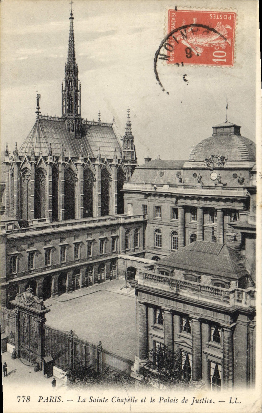 CPA Paris La Sainte Chapelle et le Palais de Justice