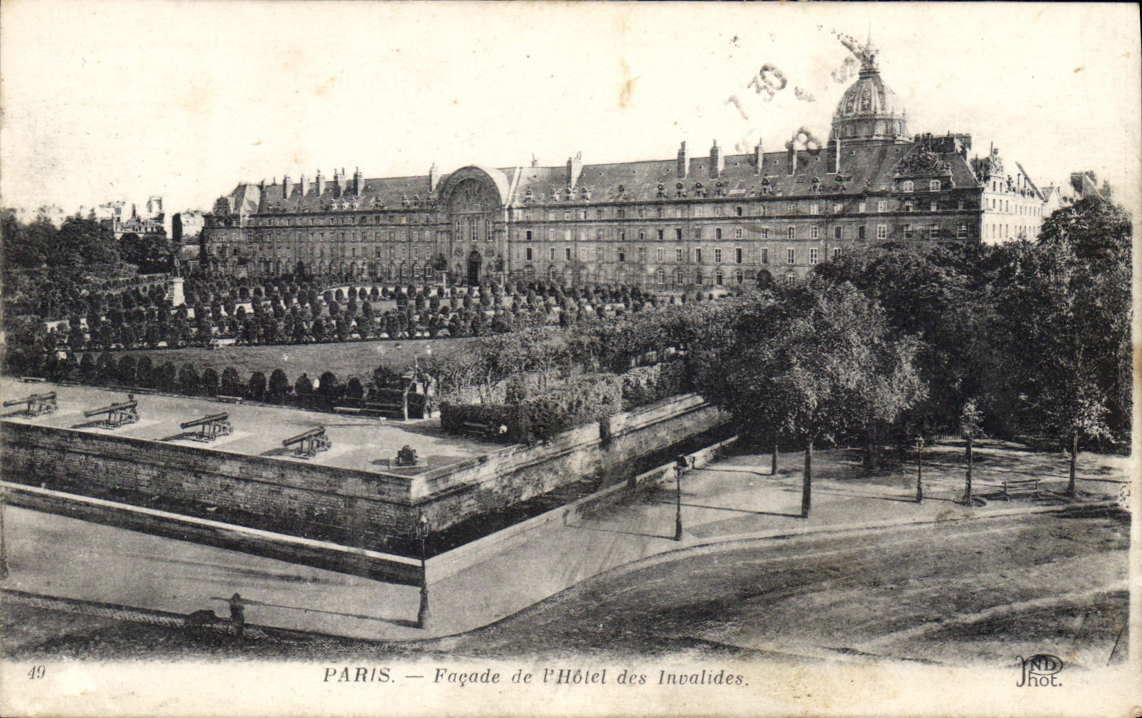 CPA Paris Facade de l'Hotel des Invalides