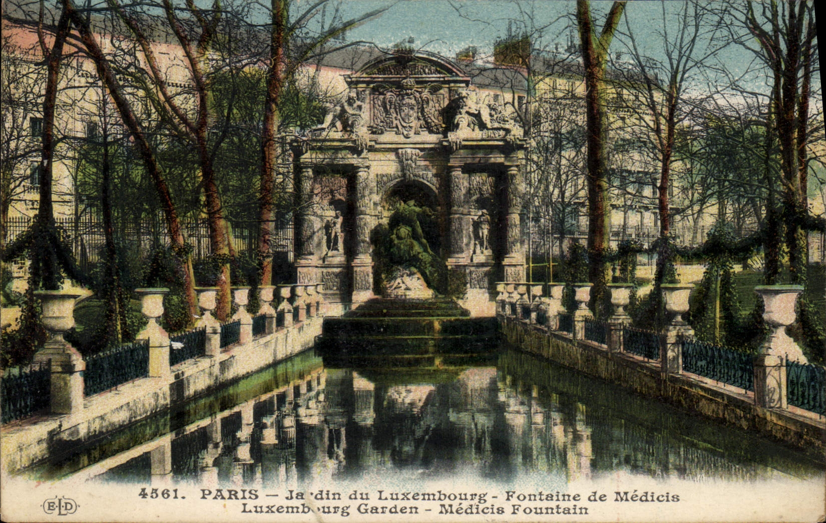 CPA Paris Jardin du Luxembourg Fontaine de Medicis