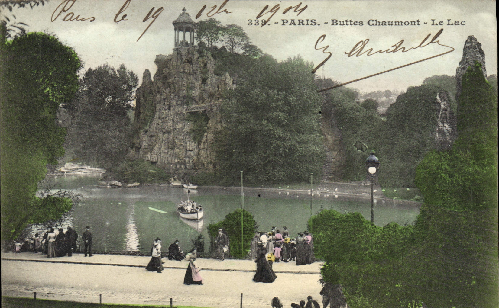 CPA Paris Buttes Chaumont Le Lac