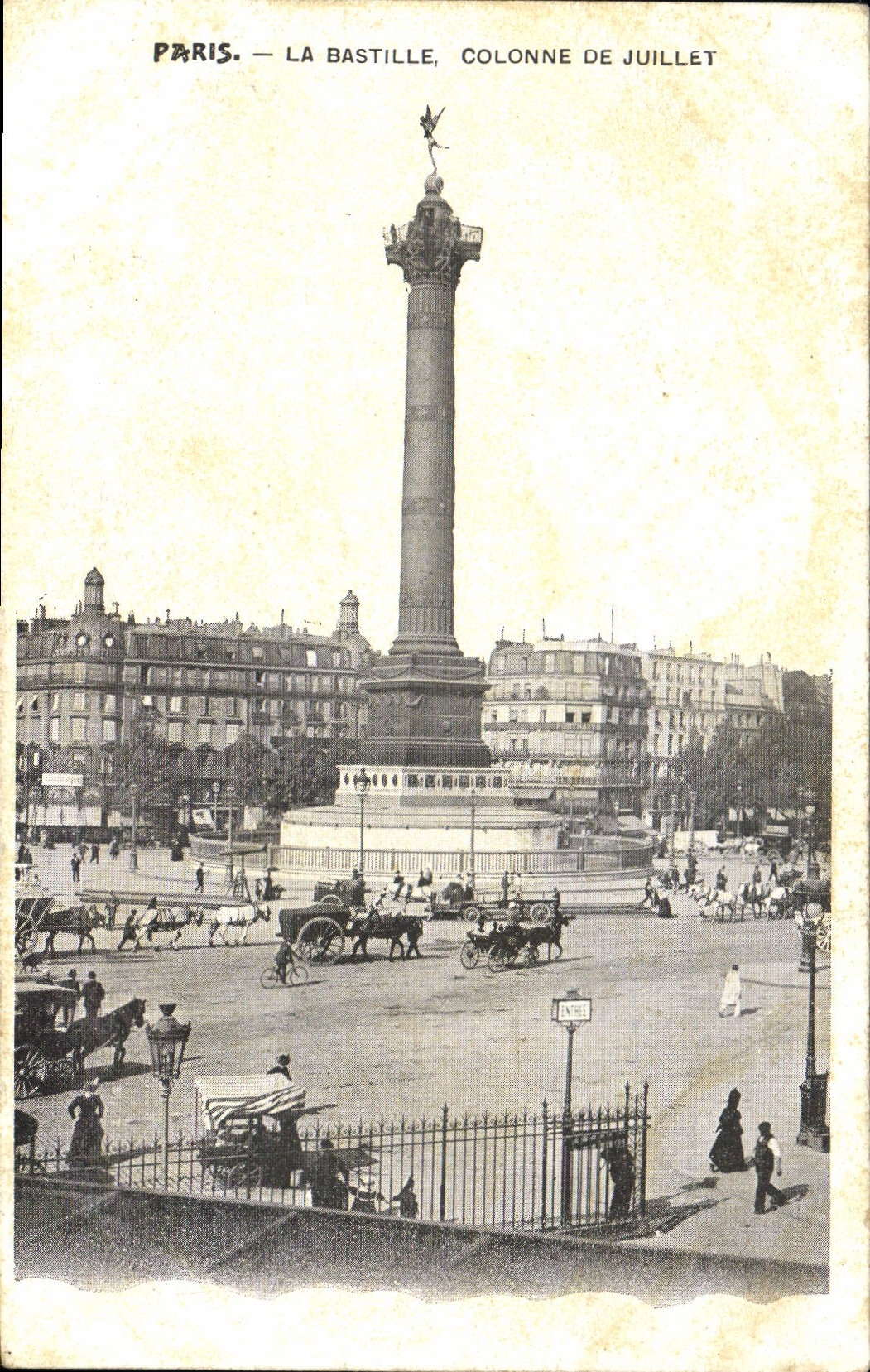 CPA Paris La Bastille Colonne de Juillet