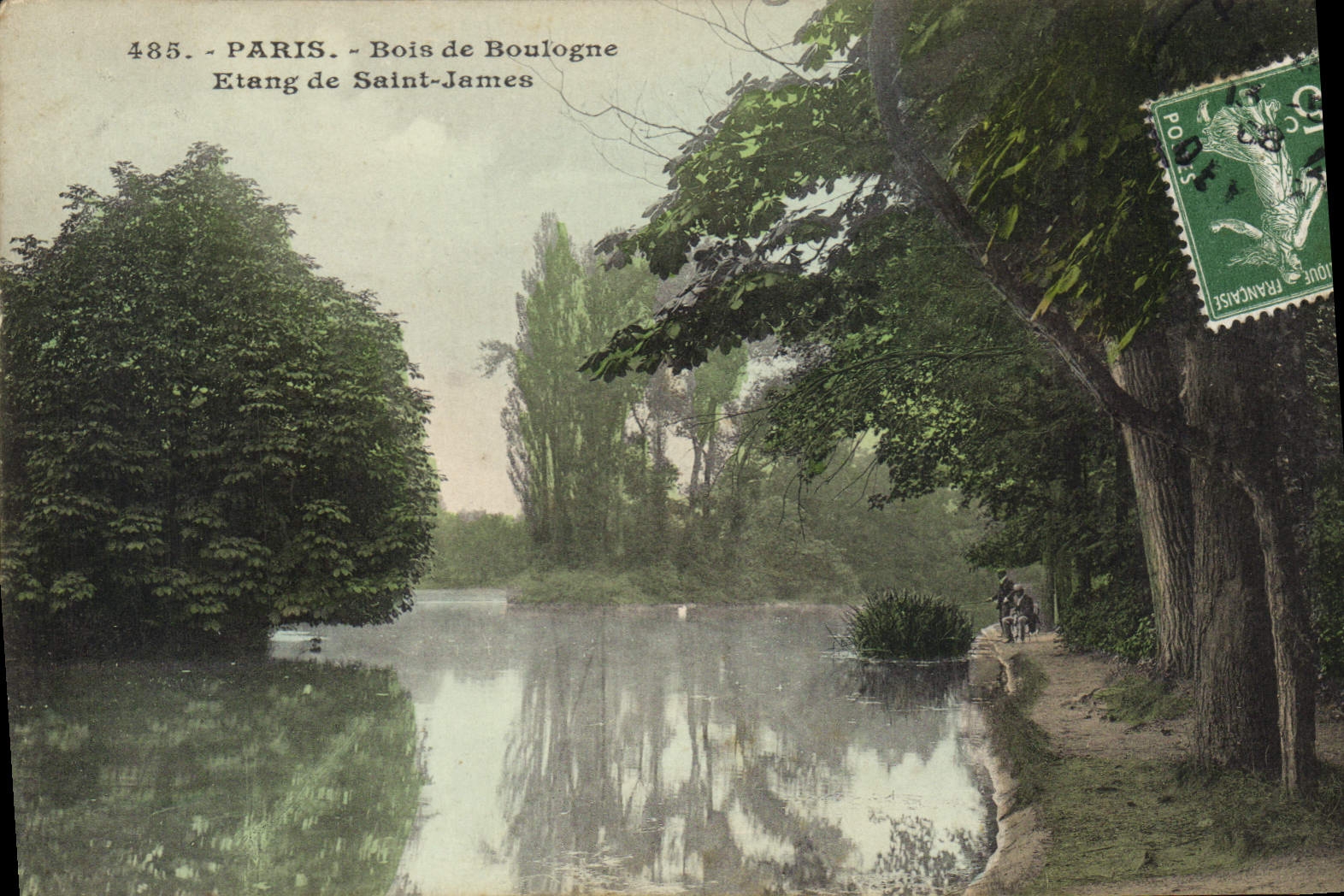 CPA Paris Bois de Boulogne Etang de Saint James