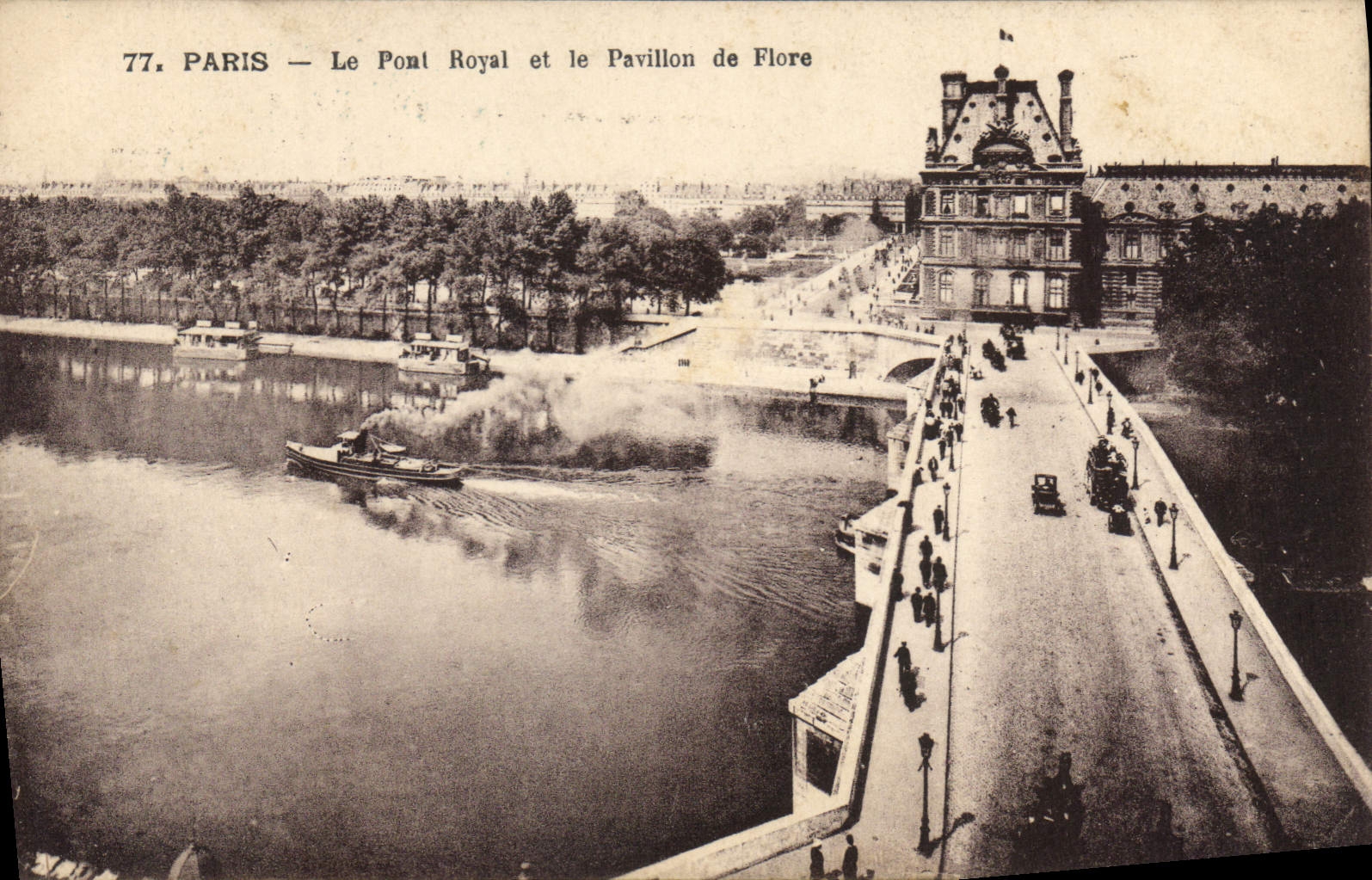 CPA Paris Le Pont Royal et le Pavillon de Flore