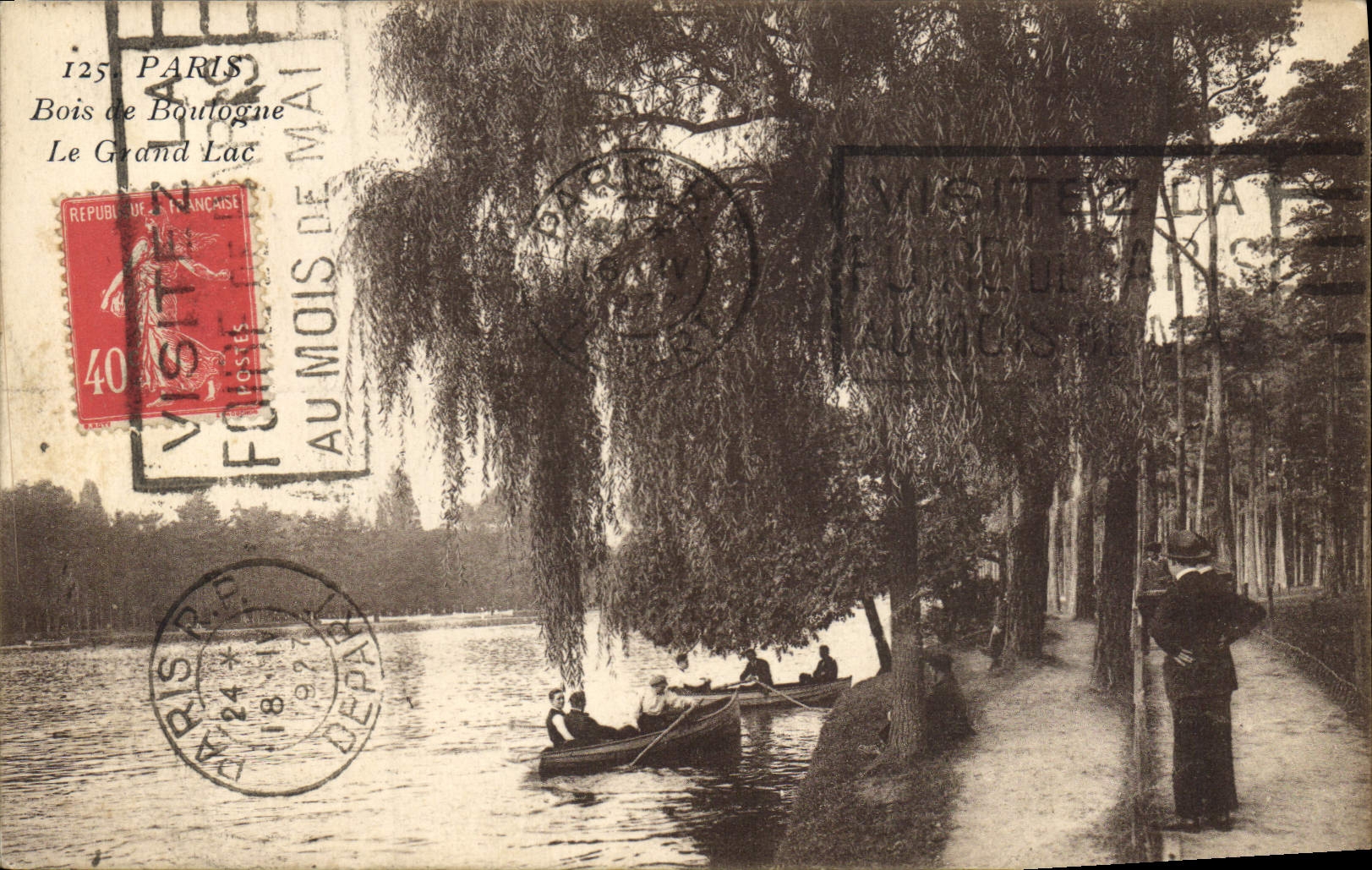 CPA Paris Bois de Boulogne Le Grand Lac