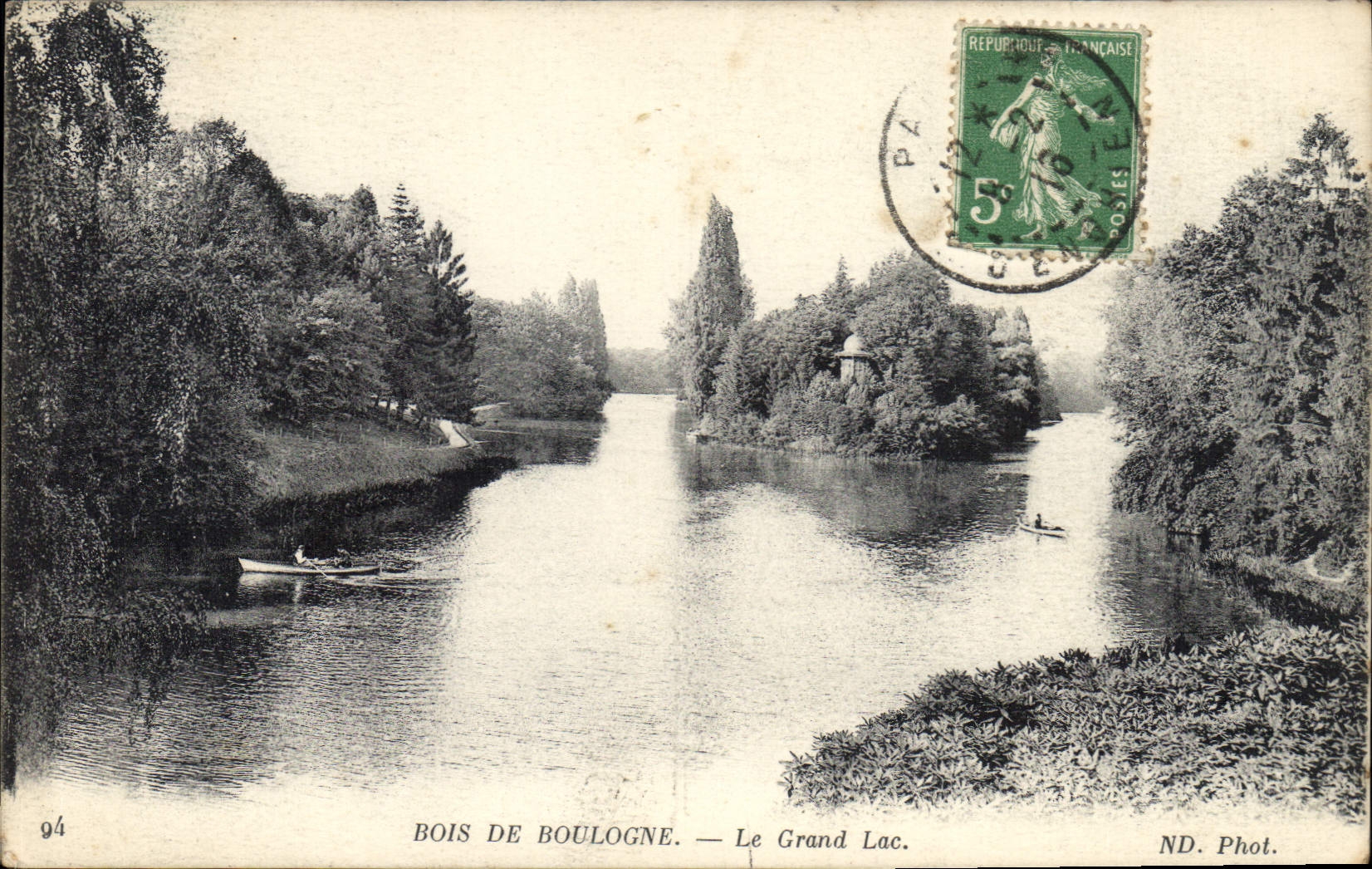 CPA Paris Bois de Boulogne Le Grand Lac