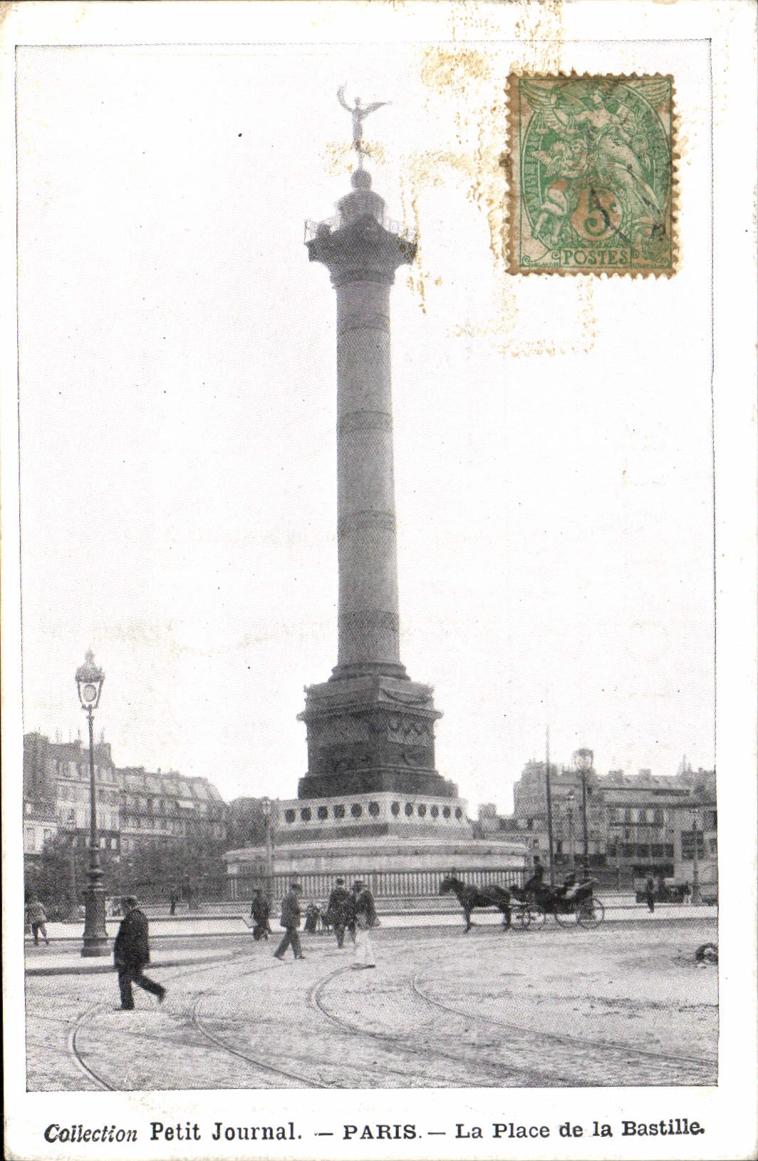 CPA Paris Petit Journal La Place de la Bastille
