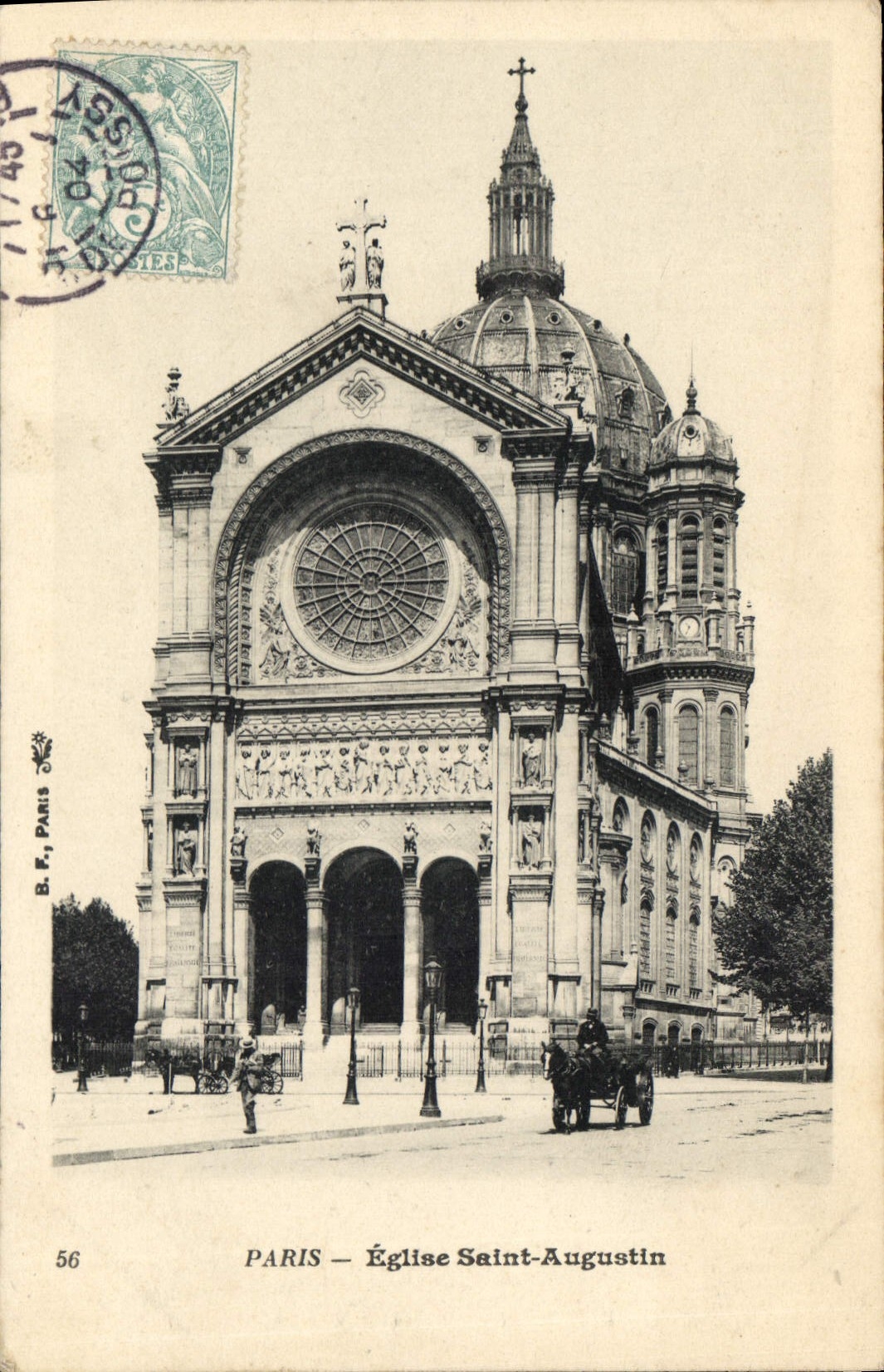 CPA Paris Eglise Saint Augustin