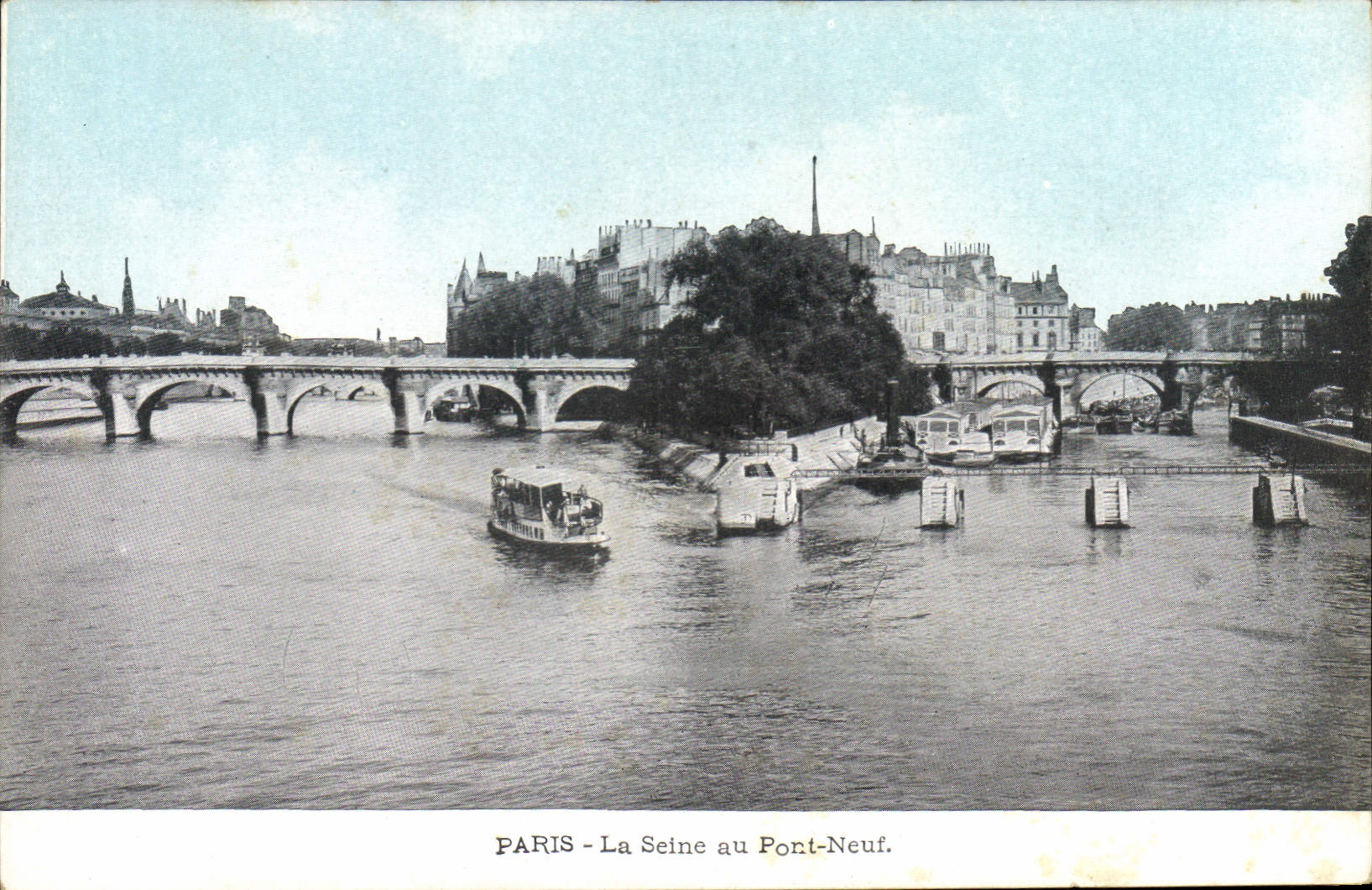 CPA Paris La Seine au Pont Neuf