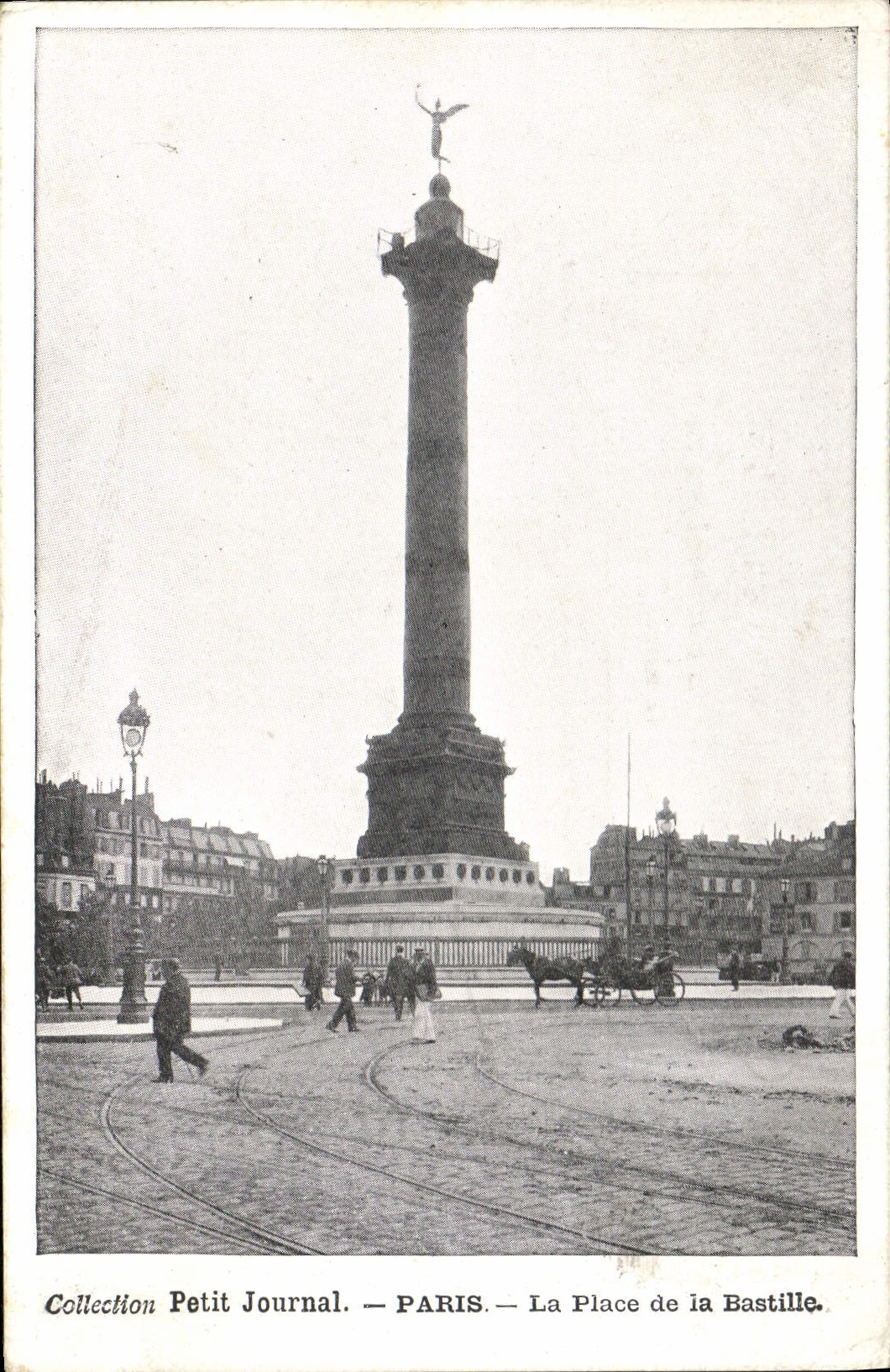 CPA Paris Petit Journal La Place de la Bastille