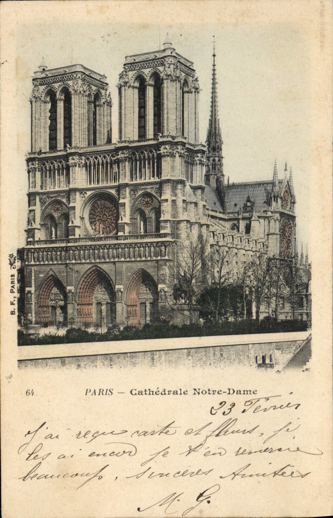 CPA Paris Cathedrale Notre Dame