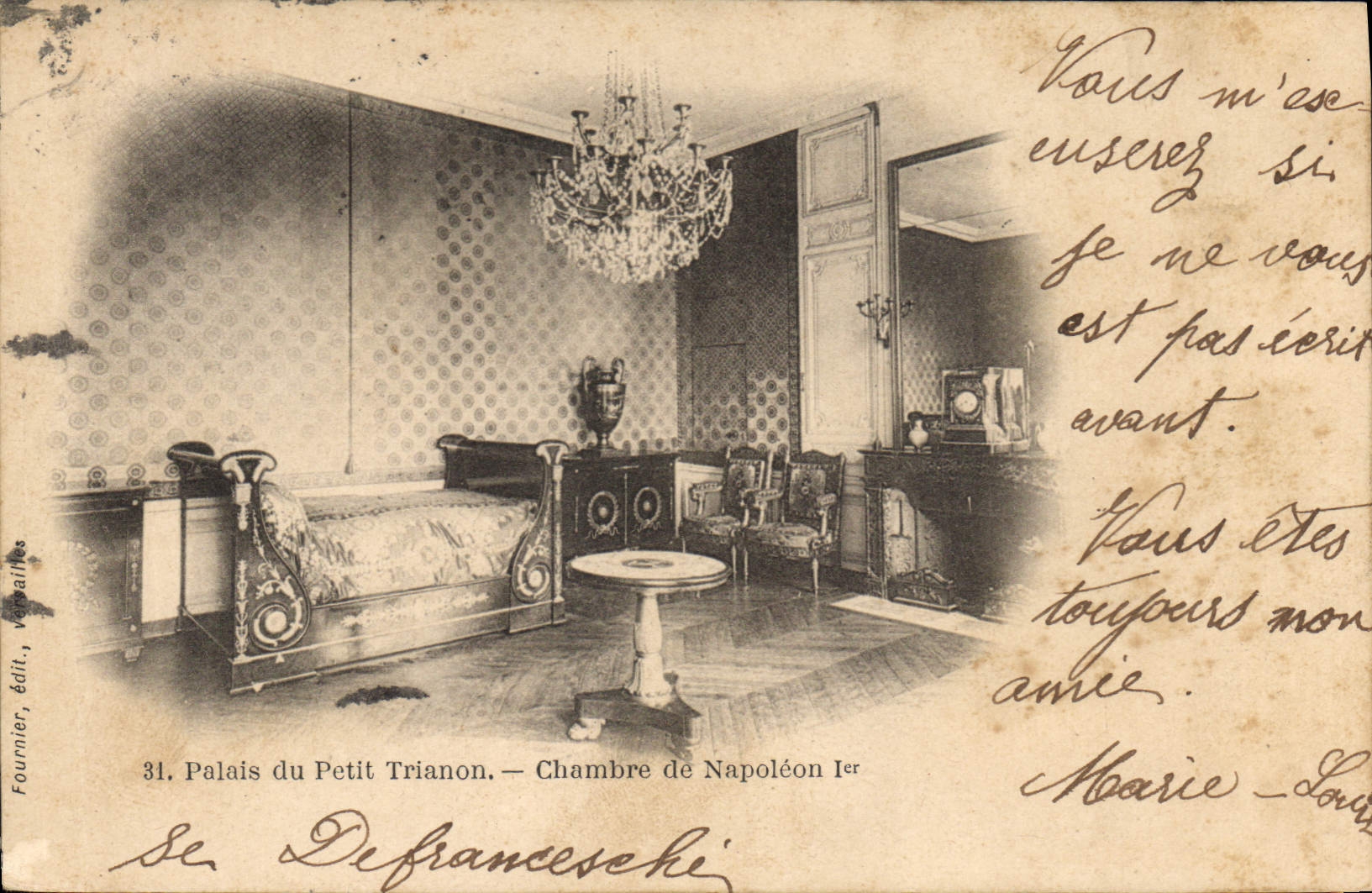 CPA Paris Palais du Petit Trianon Chambre de Napoleon Ier