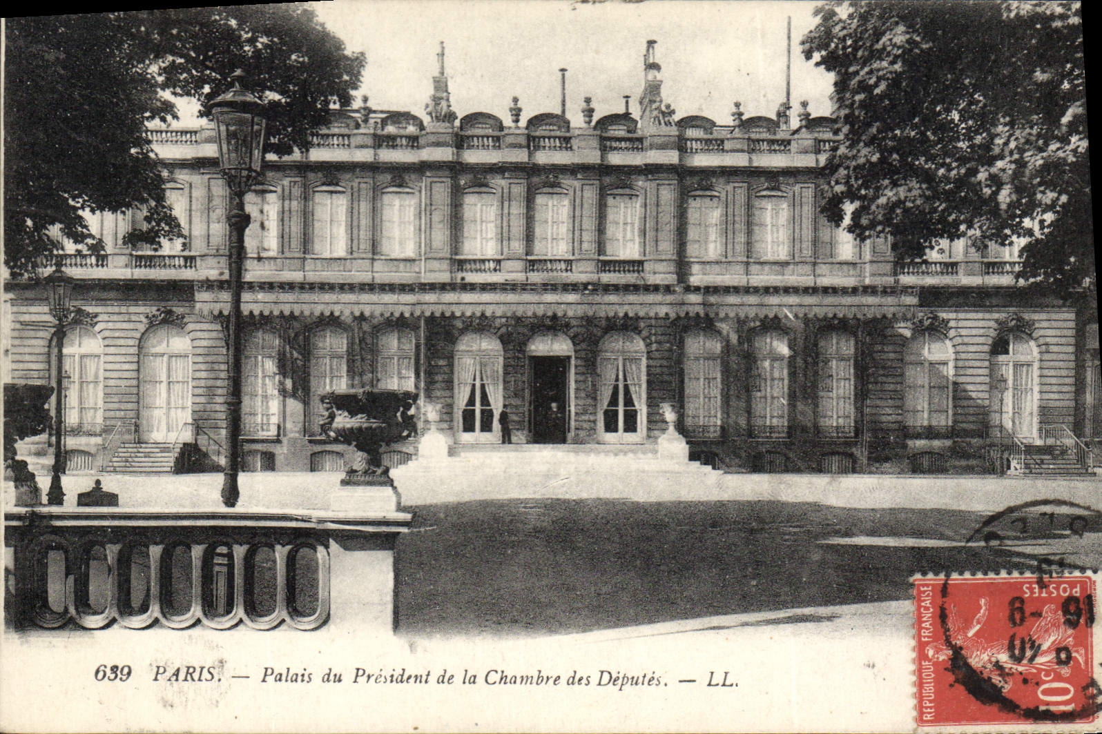 CPA Paris Palais du President de la Chambre des Deputes