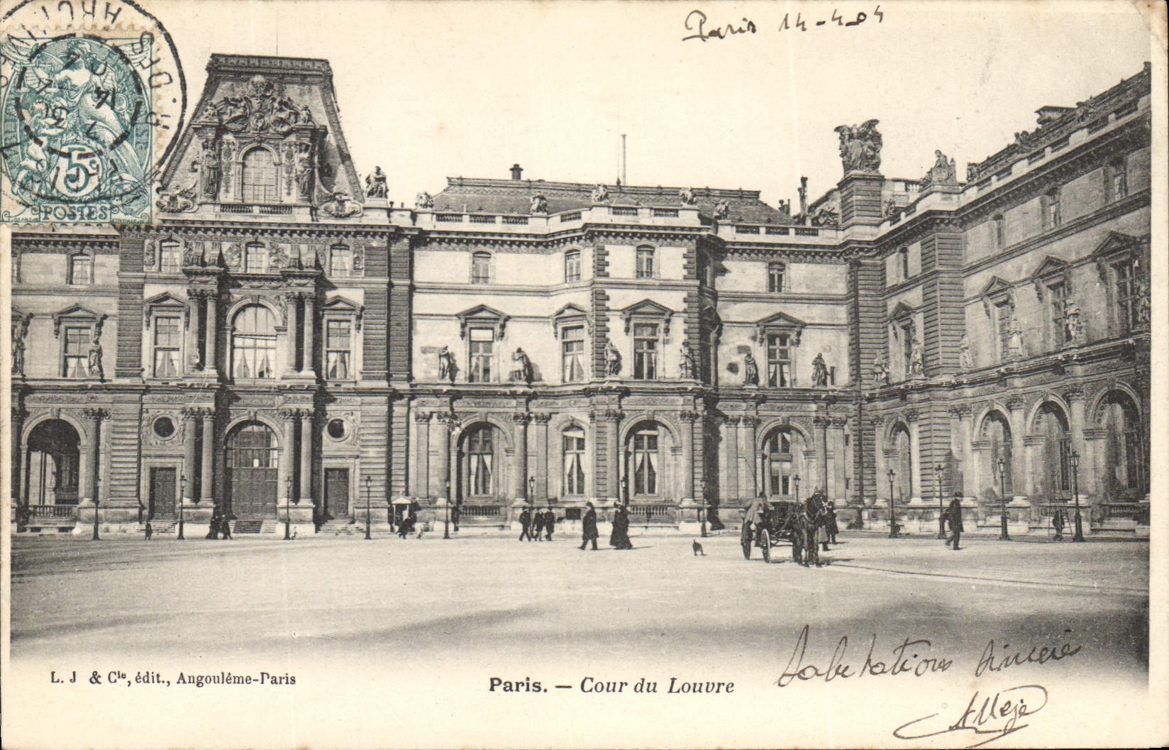 CPA Paris Cour de Louvre