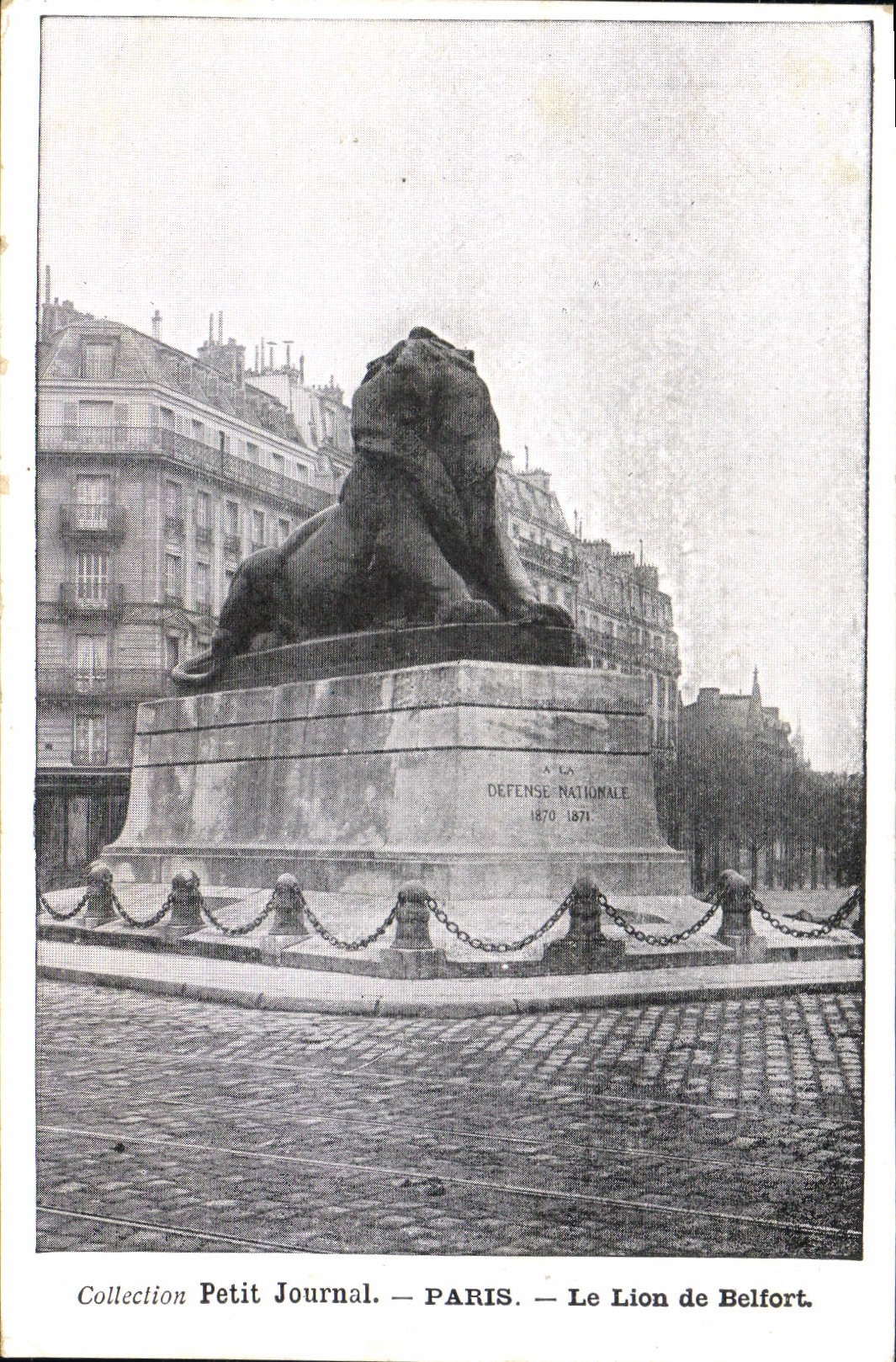 CPA Paris Petit Journal Le Lion de Belfort
