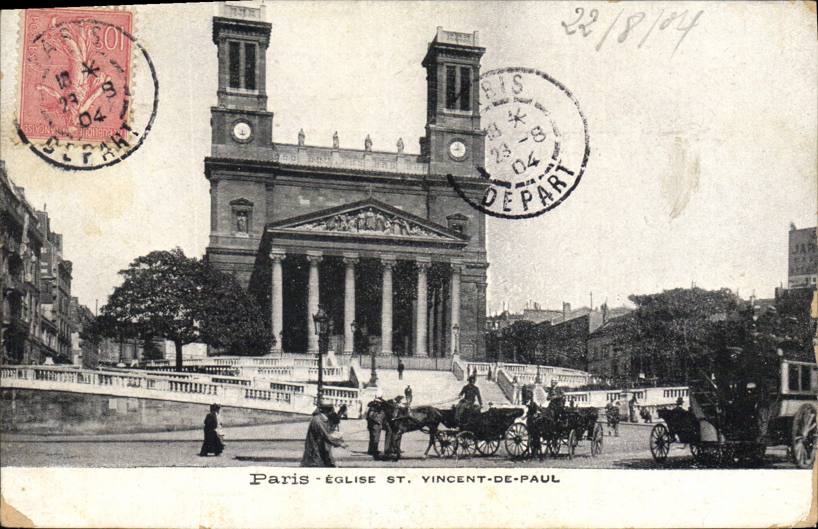 CPA Paris Eglise St Vincent de Paul