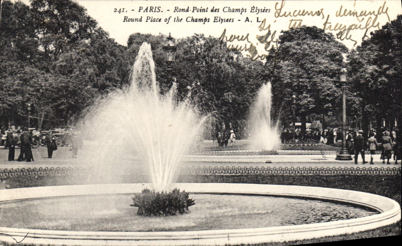 CPA Paris Rond Point des Champs Elysees