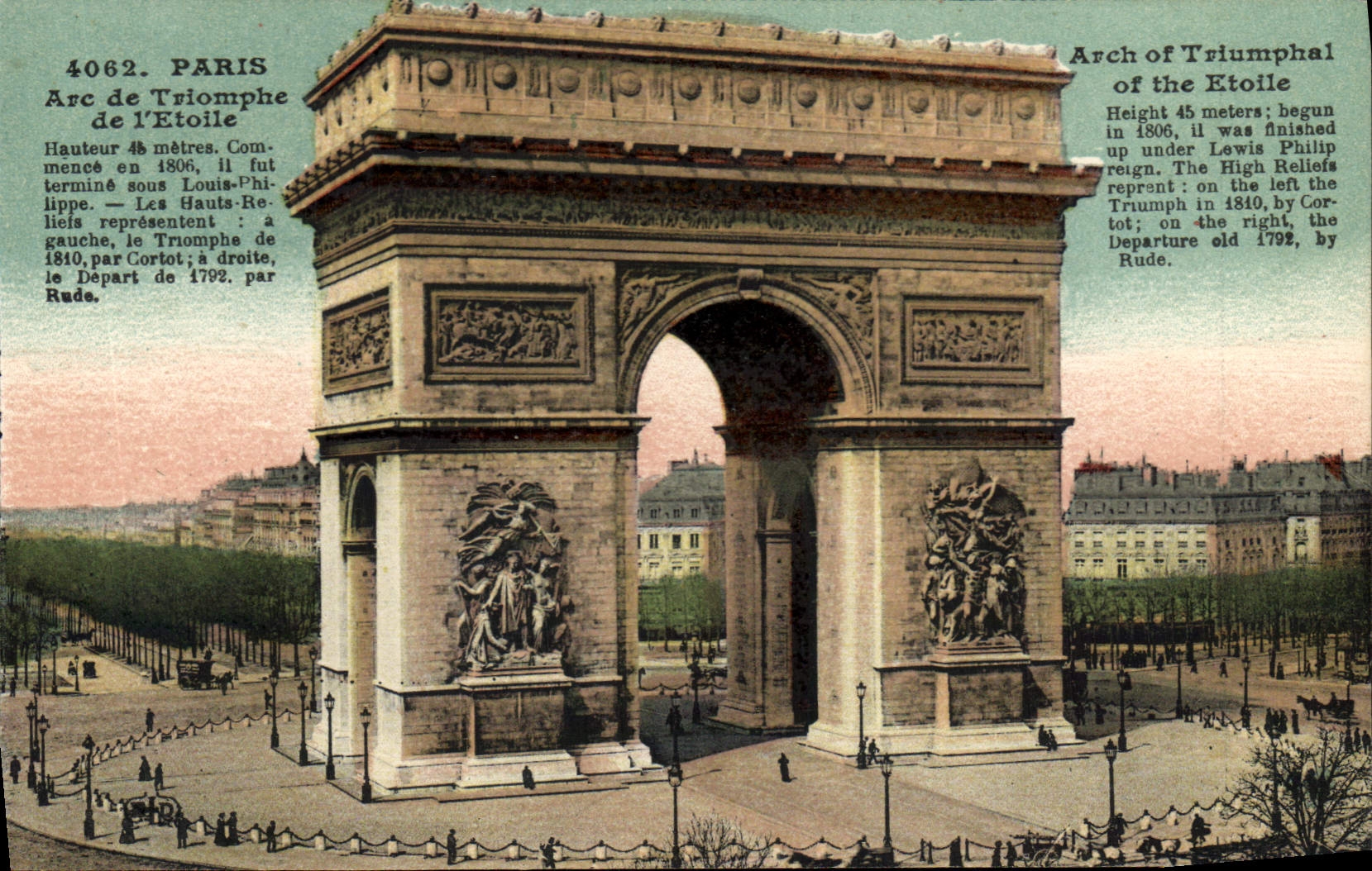 CPA Paris Arc de Triomphe de l'Etoile