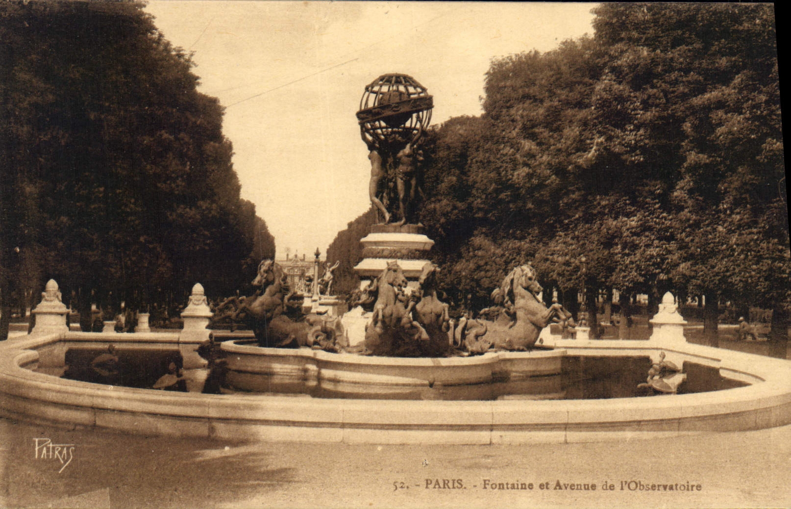 CPA Paris Fontaine et Avenue de l'Observatoire