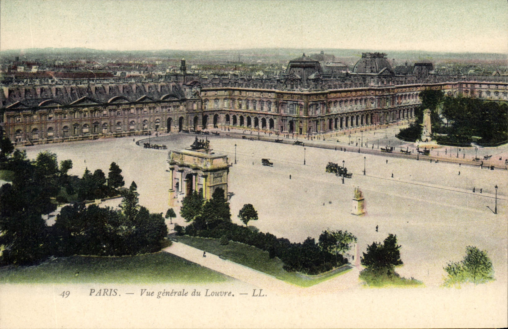 CPA Paris Vue generale du Louvre
