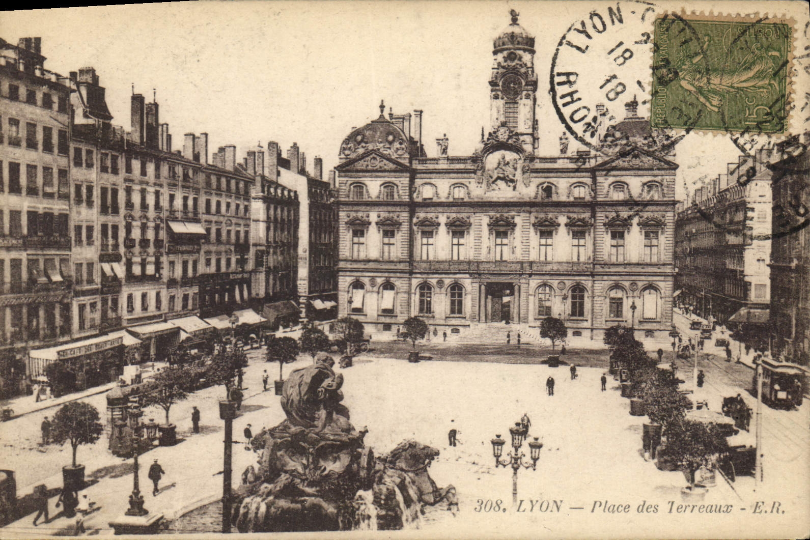 CPA Lyon Place des Terreaux