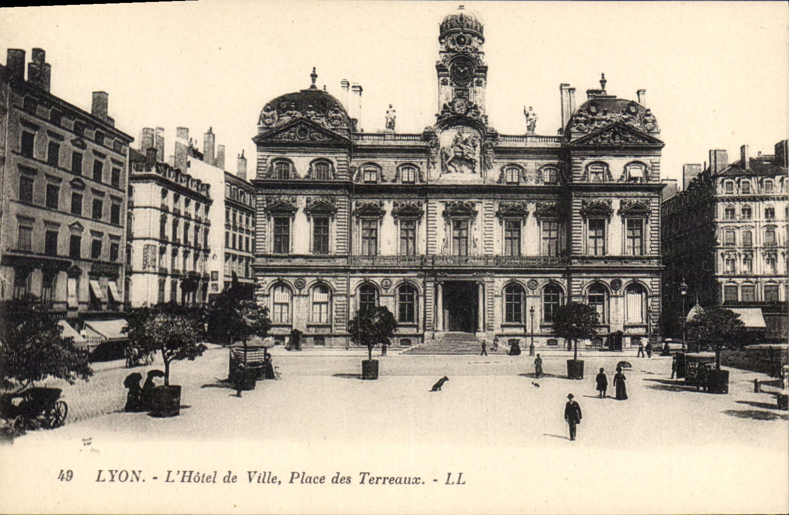 CPA Lyon L'Hotel de Ville Place des Terreaux