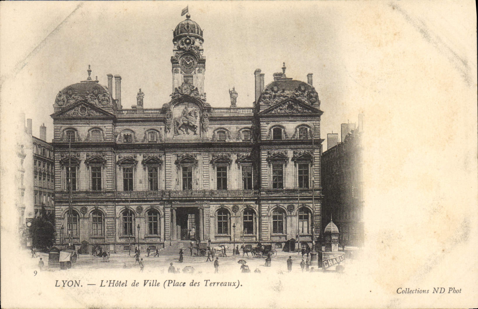 CPA Lyon L'Hotel de Ville (Place des Terreaux)