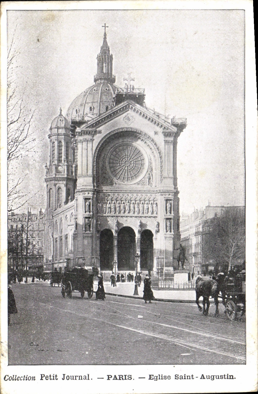 CPA Paris Petit Journal Eglise Saint Augustin
