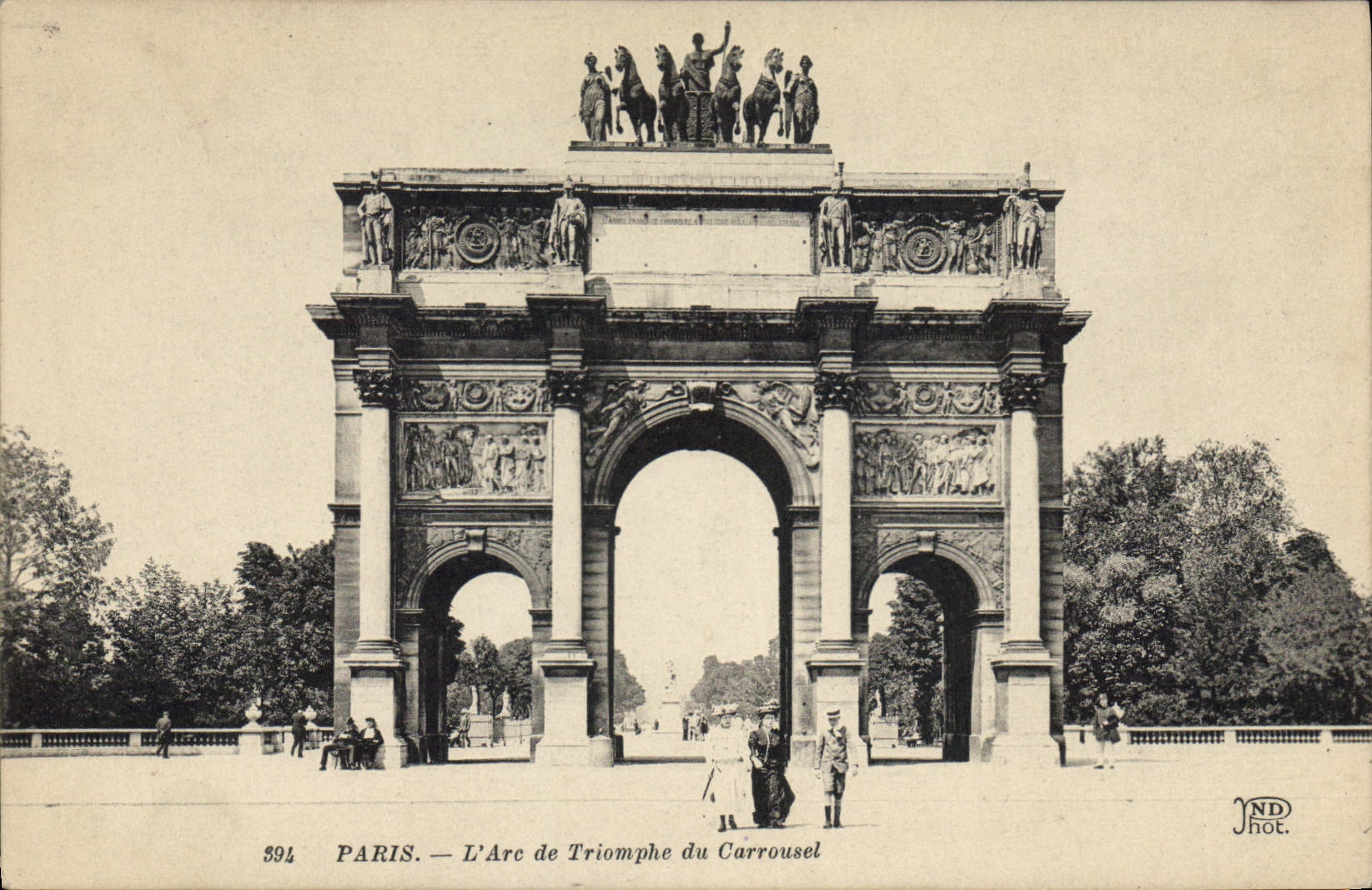CPA Paris L'Arc de Triomphe du Carrousel