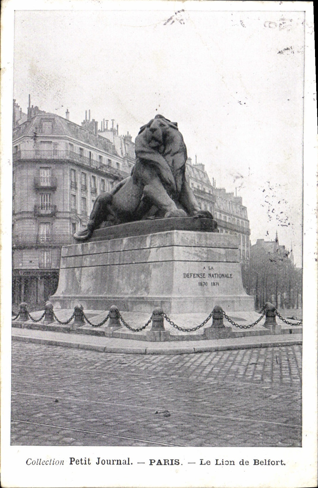 CPA Paris Petit Journal Le Lion de Belfort