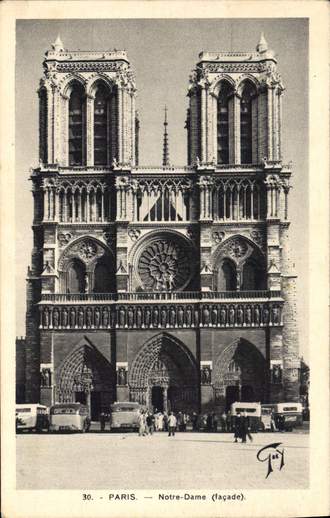 CPA Paris Notre Dame(facade)