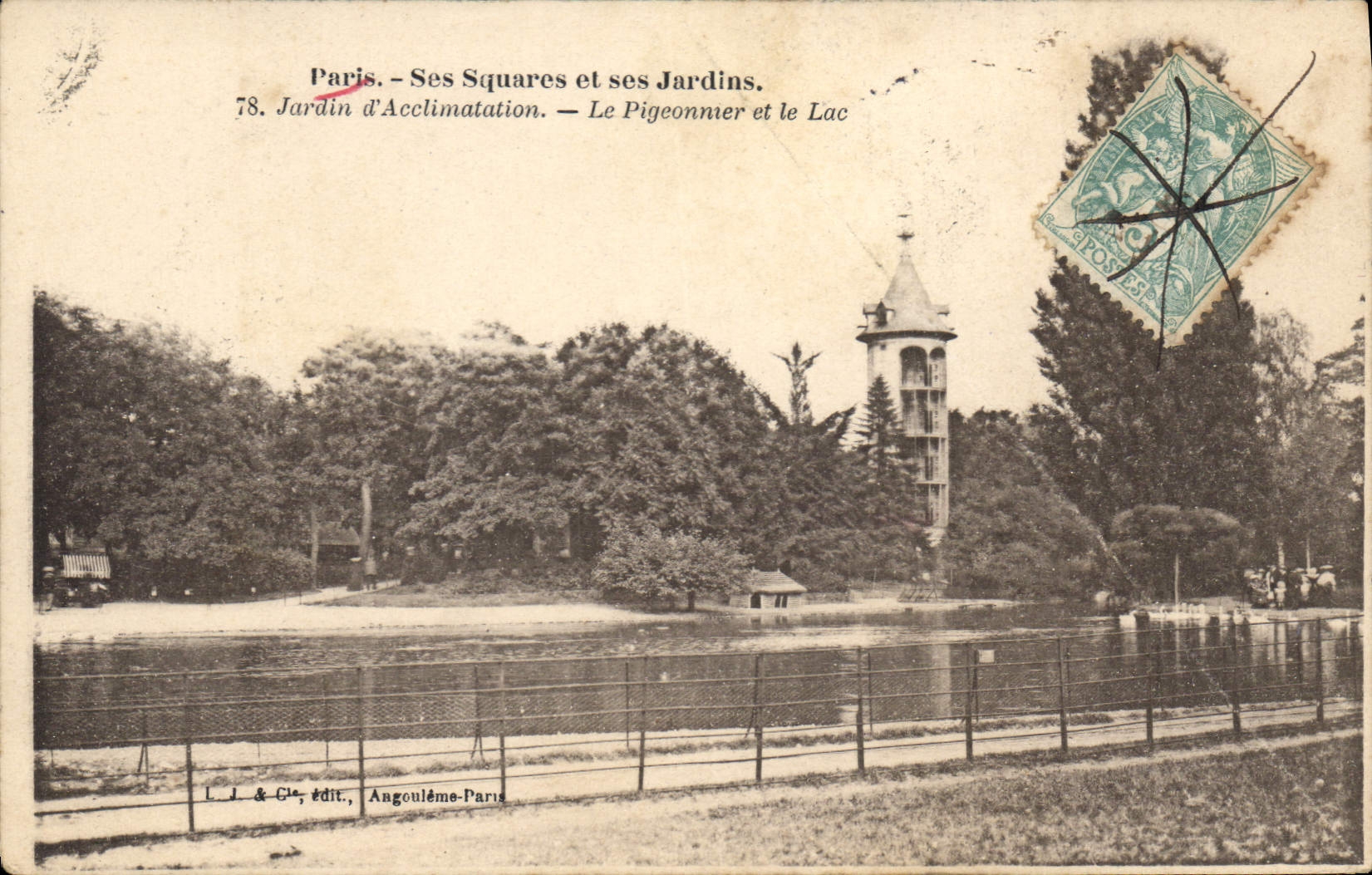 CPA Paris Ses Squares et ses Jardins Jardin d'Acclimatation le Pigeonmer et le Lac