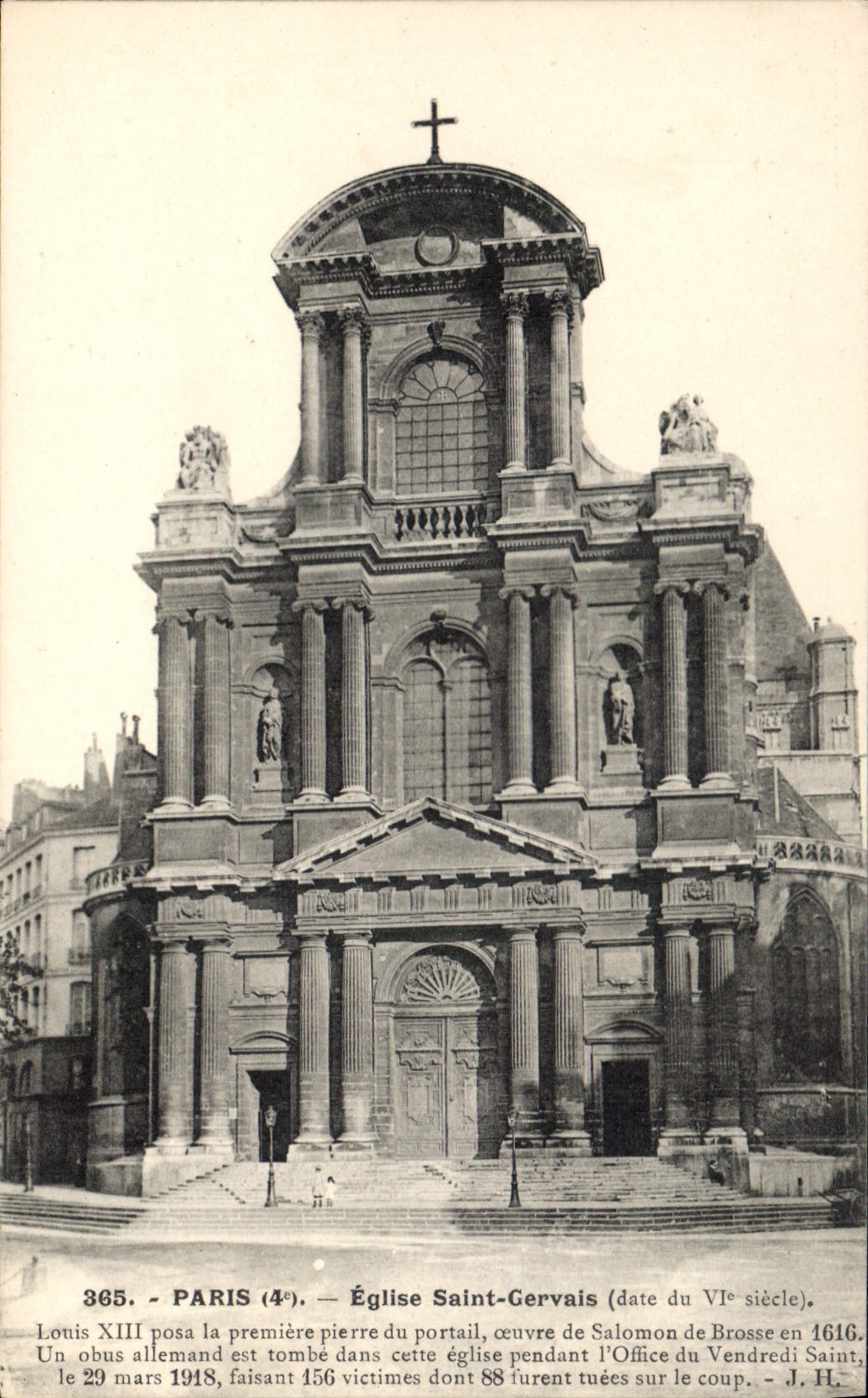 CPA Paris Eglise Saint Gervais (date du VIe siecle)