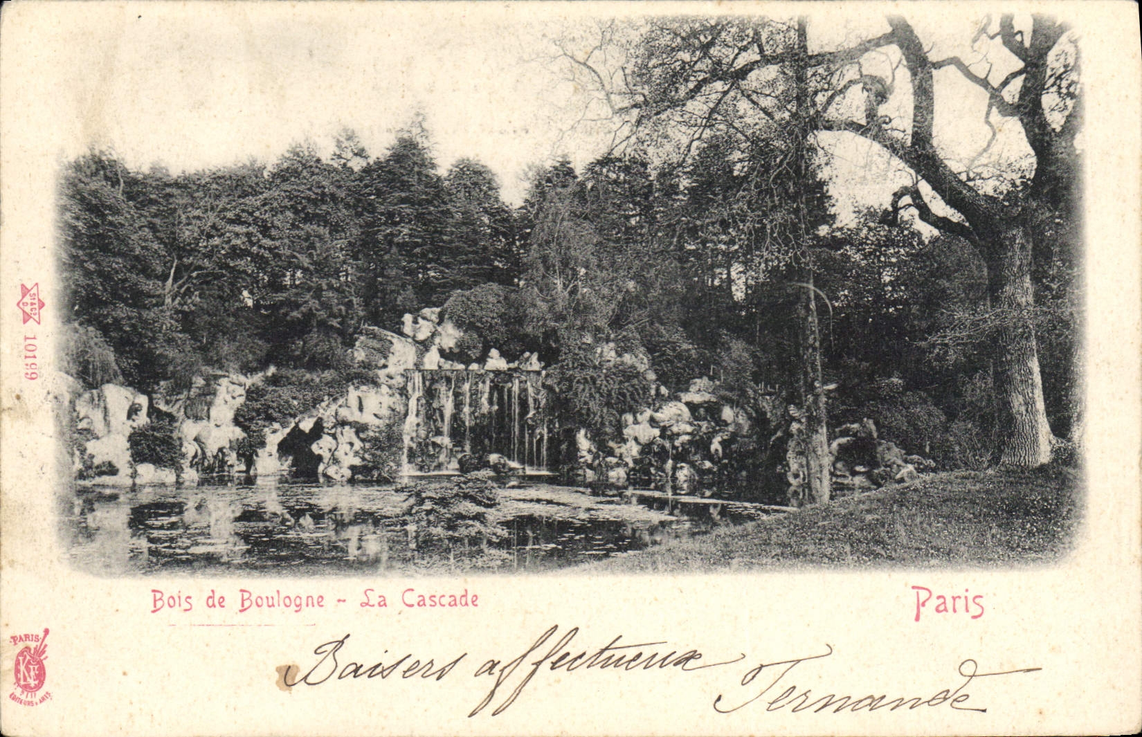 CPA Paris Bois de Boulogne la Cascade