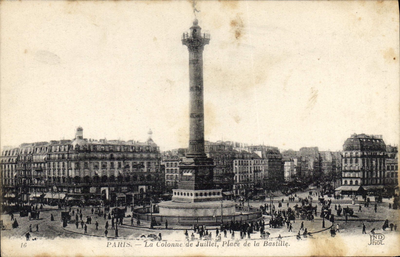 CPA Paris La Colonne de Juillet Place de la Bastille