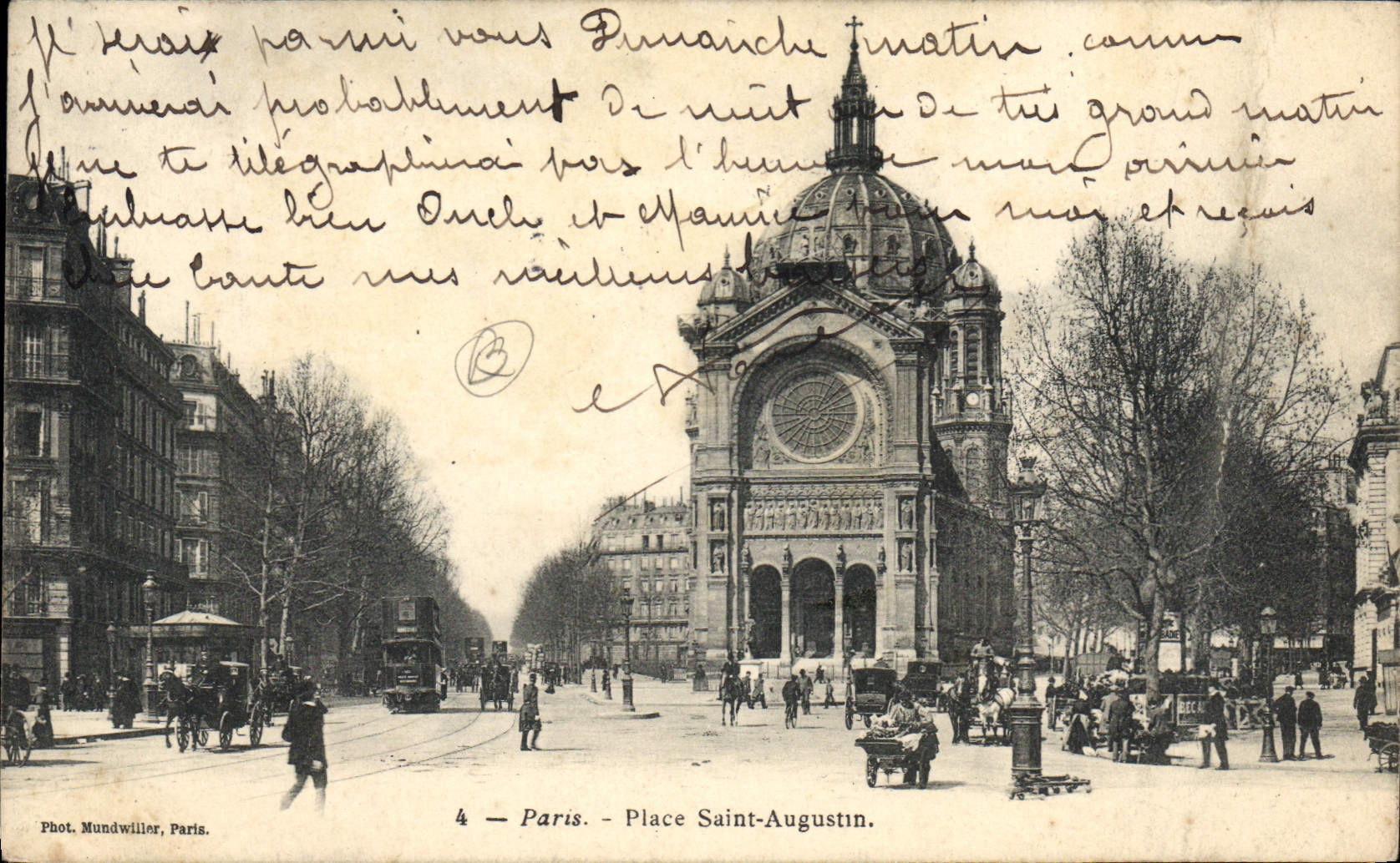 CPA Paris Place Saint Augustin