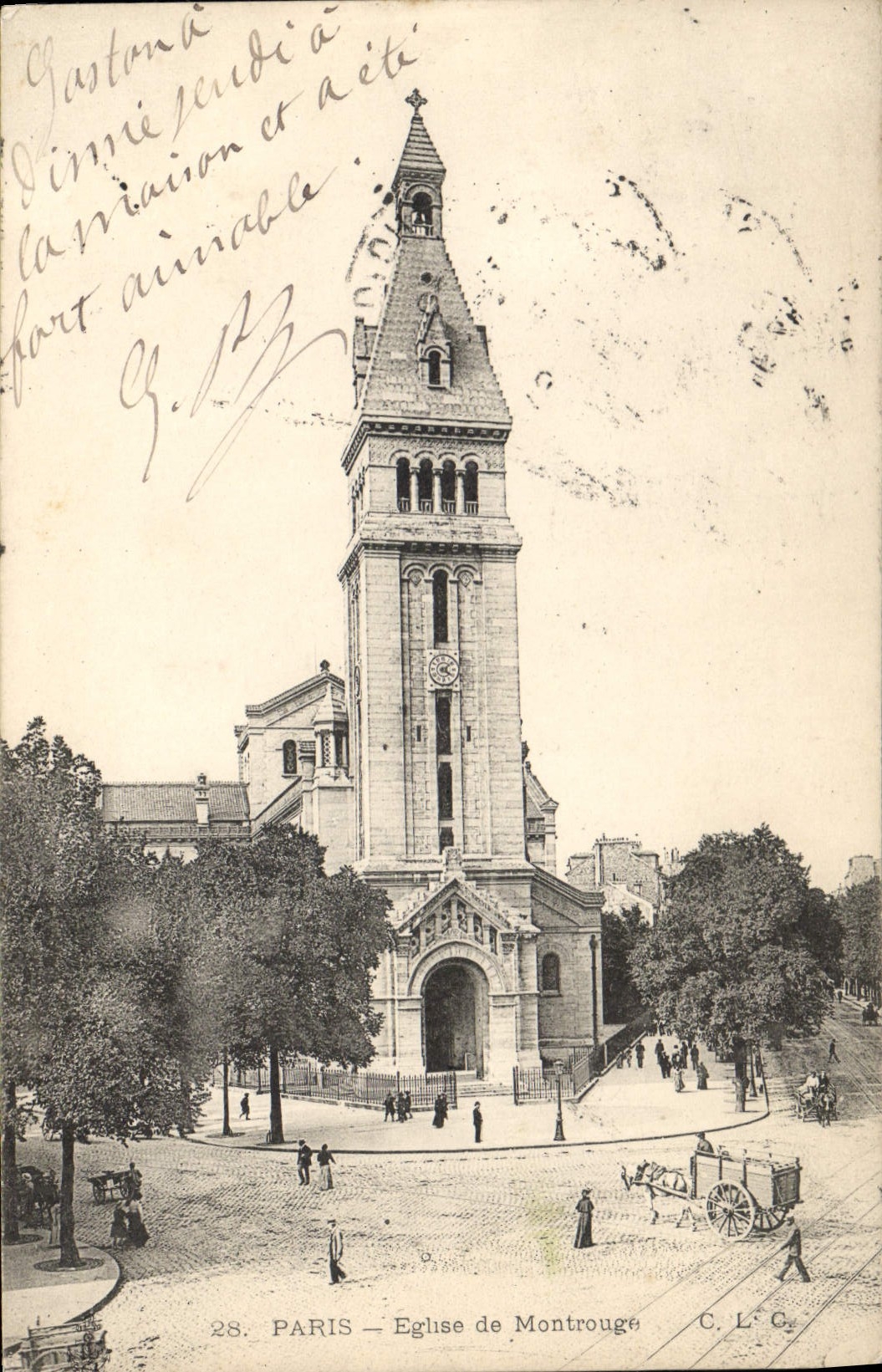 CPA Paris Eglise de Montrouge