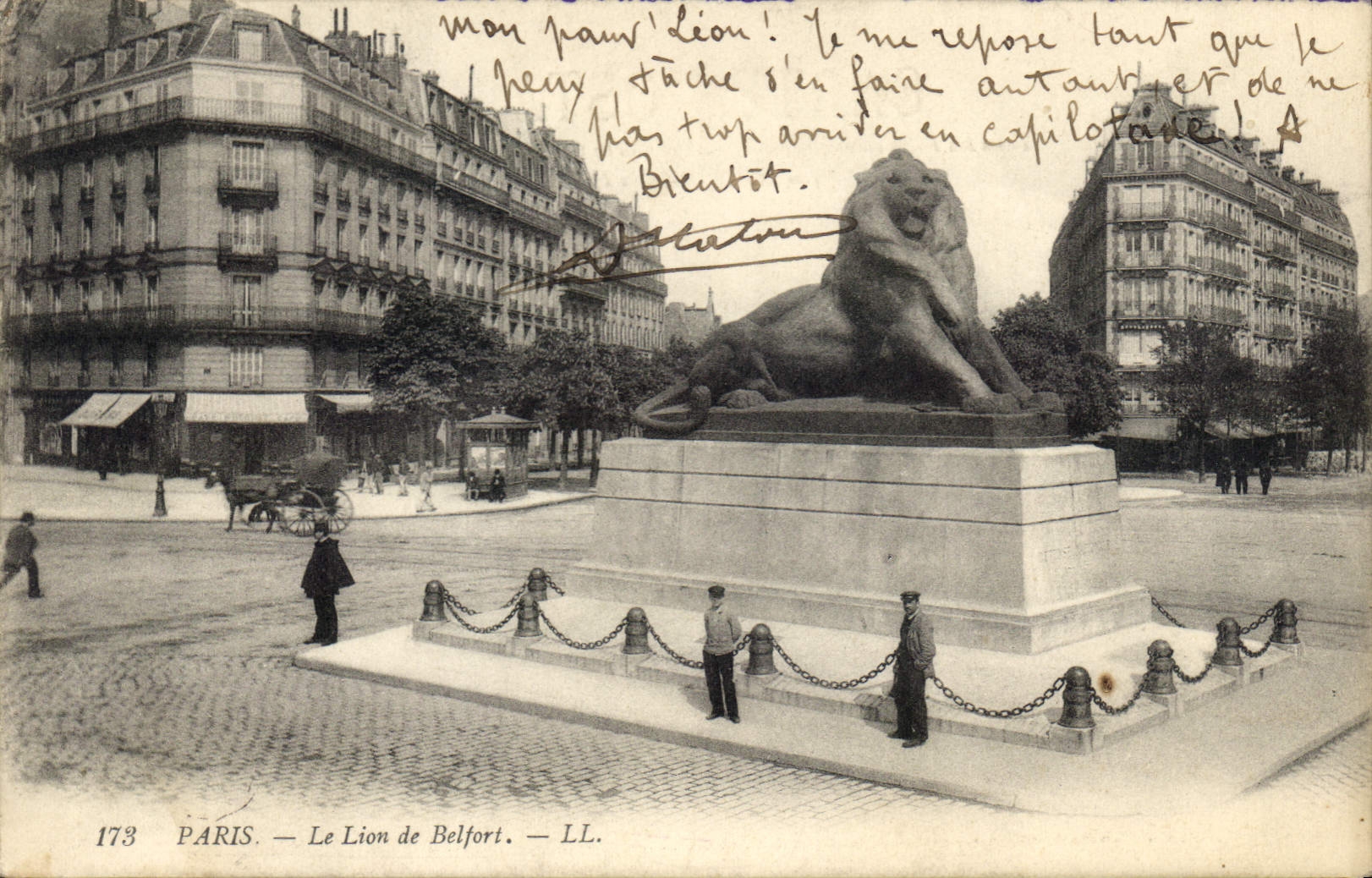 CPA Paris Le Lion de Belfort