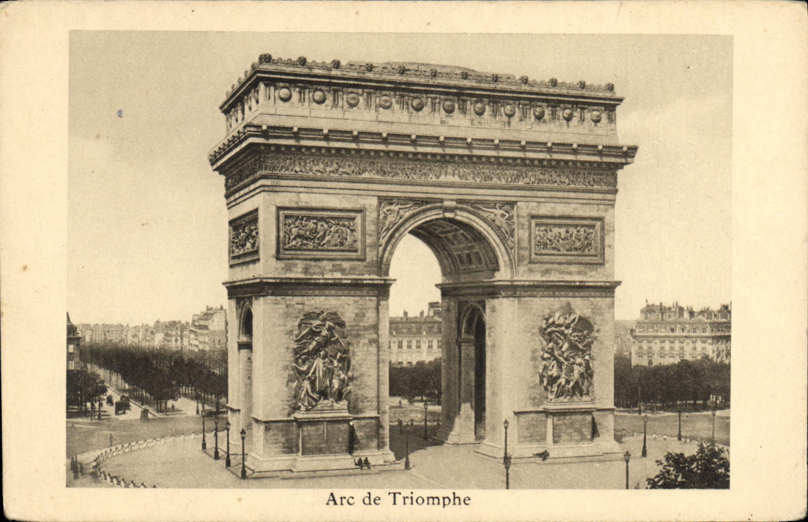 CPA Paris Arc de Triomphe