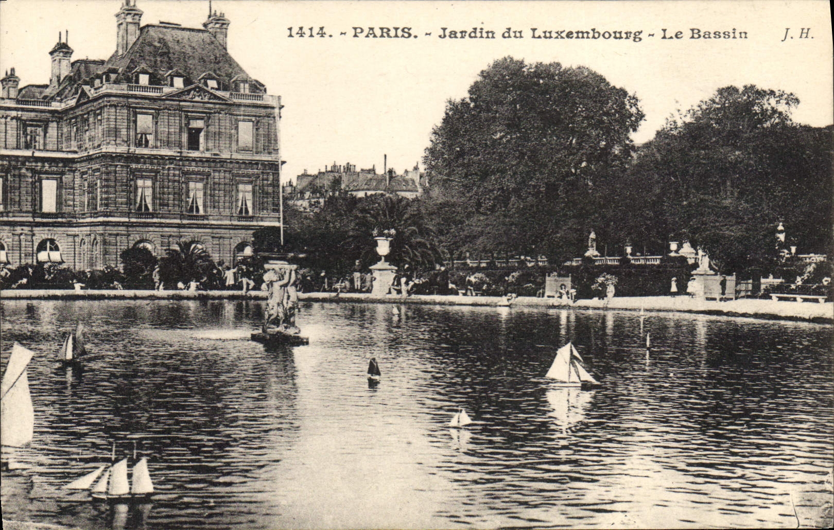 CPA Paris Jardin du Luxembourg Le Bassin