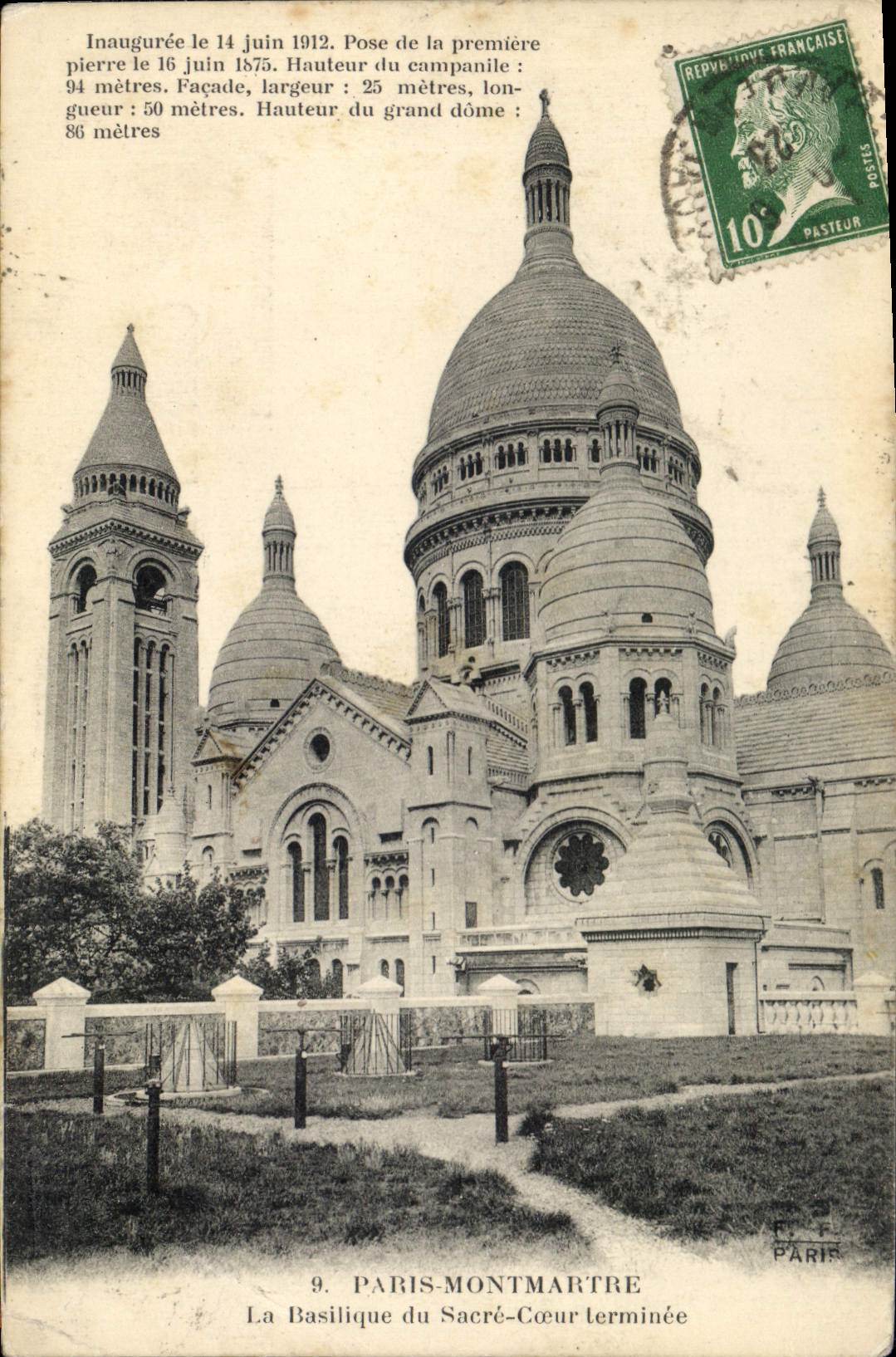CPA Paris Montmartre La Basilique du Sacre Coeur Terminee