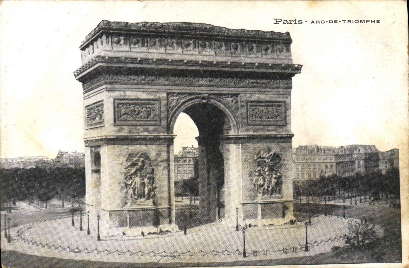 CPA Paris Arc de Triomphe