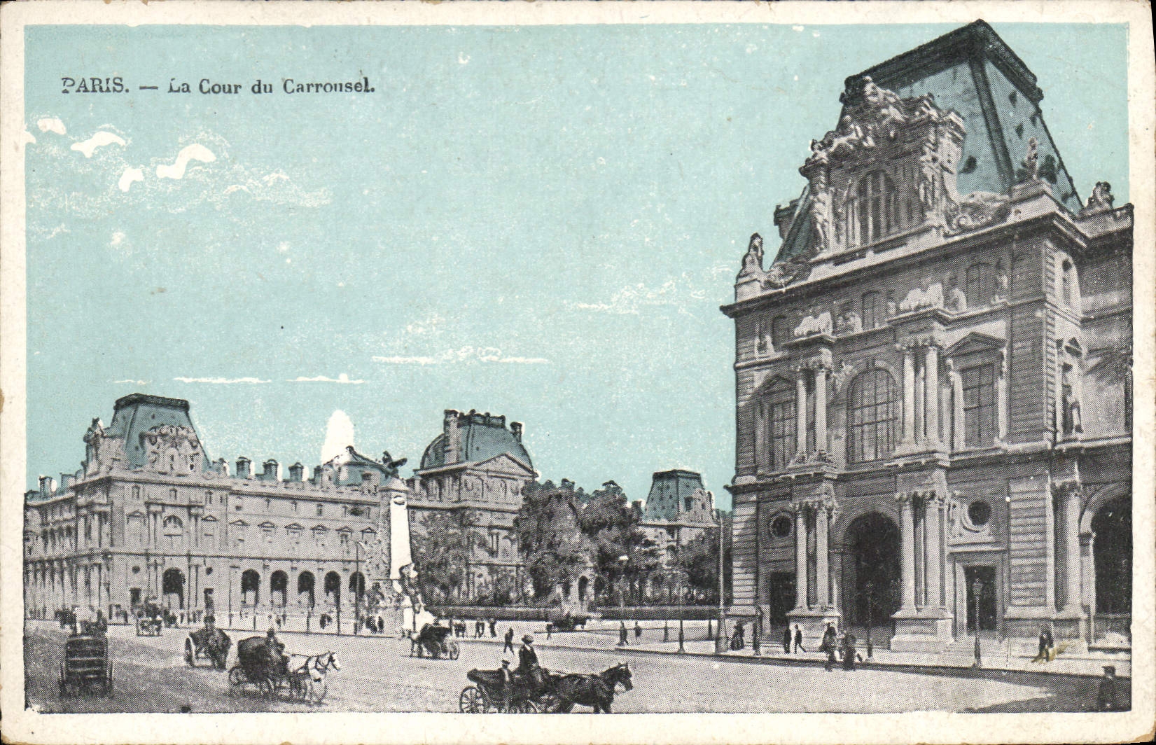 CPA Paris La Cour de Carrousel