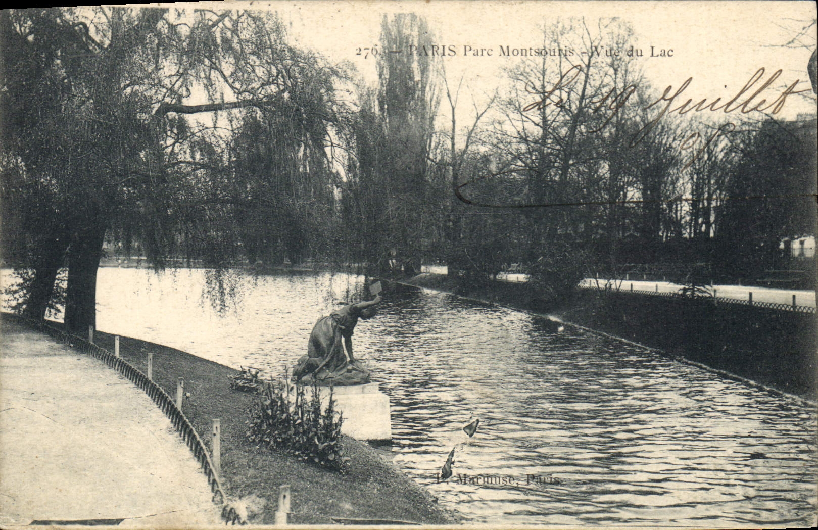 CPA Paris Parc Montsouris Vue du Lac