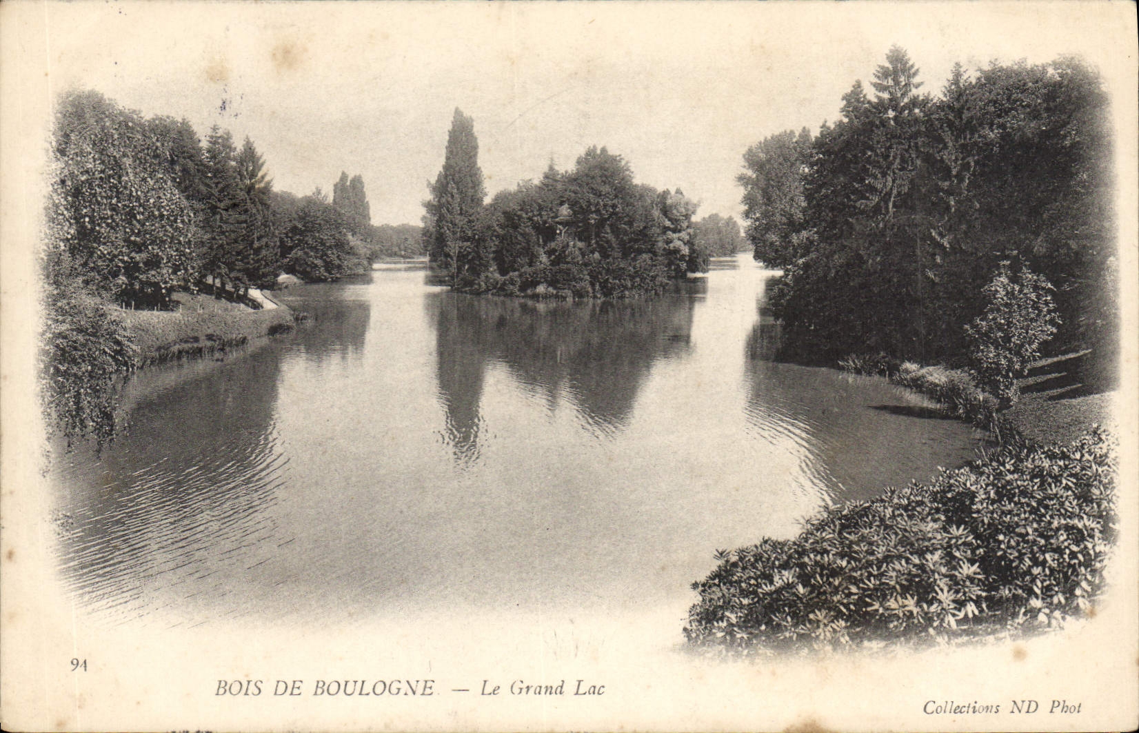 CPA ParisBois de Boulogne Le Grand Lac