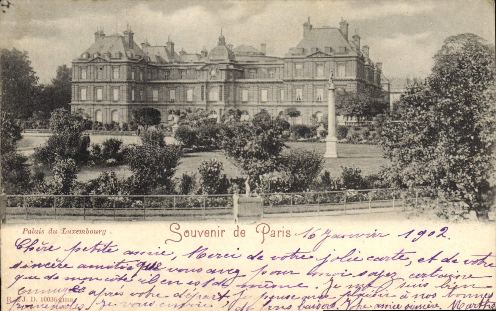 CPA Paris Palais de Luxembourg